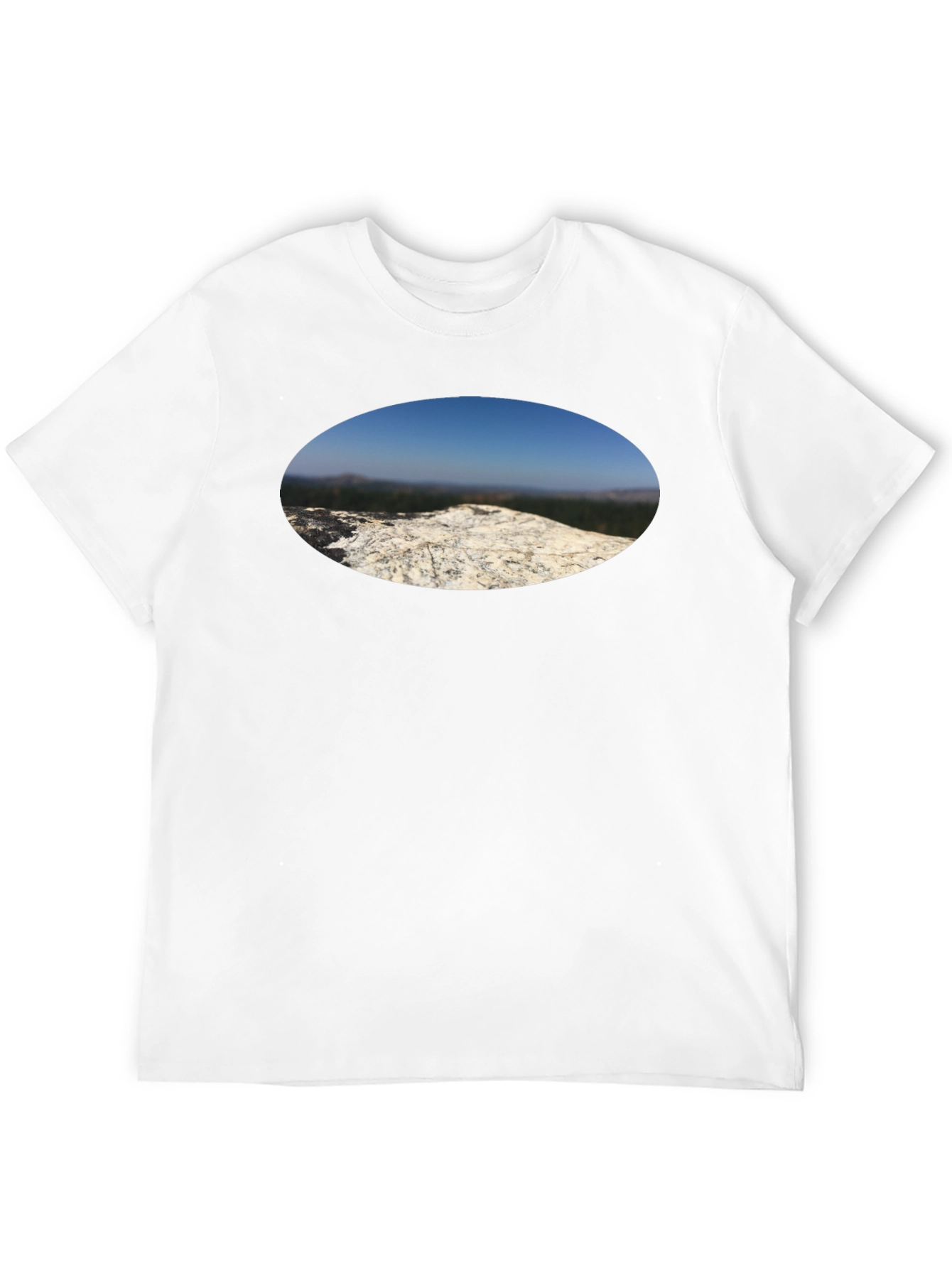 Nature View T-Shirt - Black Cotton Tee