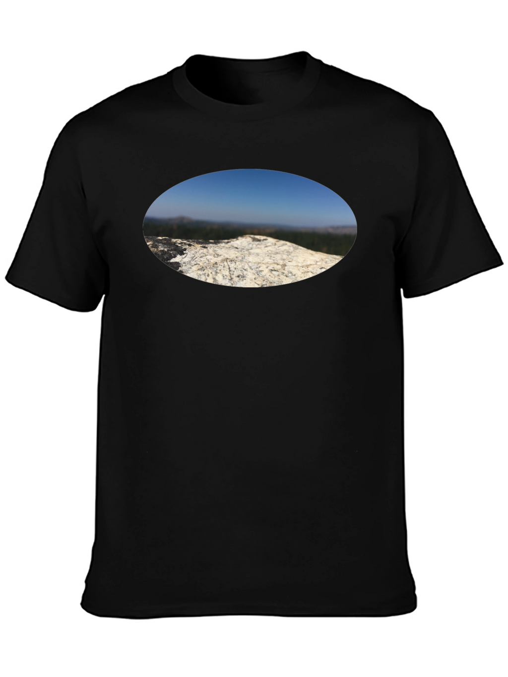 Nature View T-Shirt - Black Cotton Tee