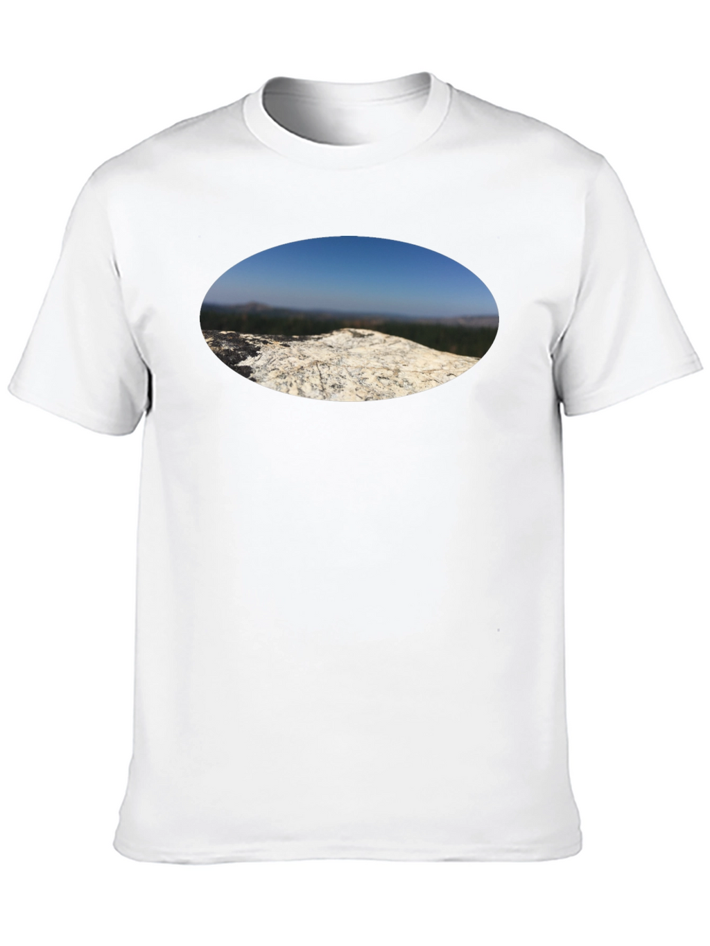 Nature View T-Shirt - Black Cotton Tee