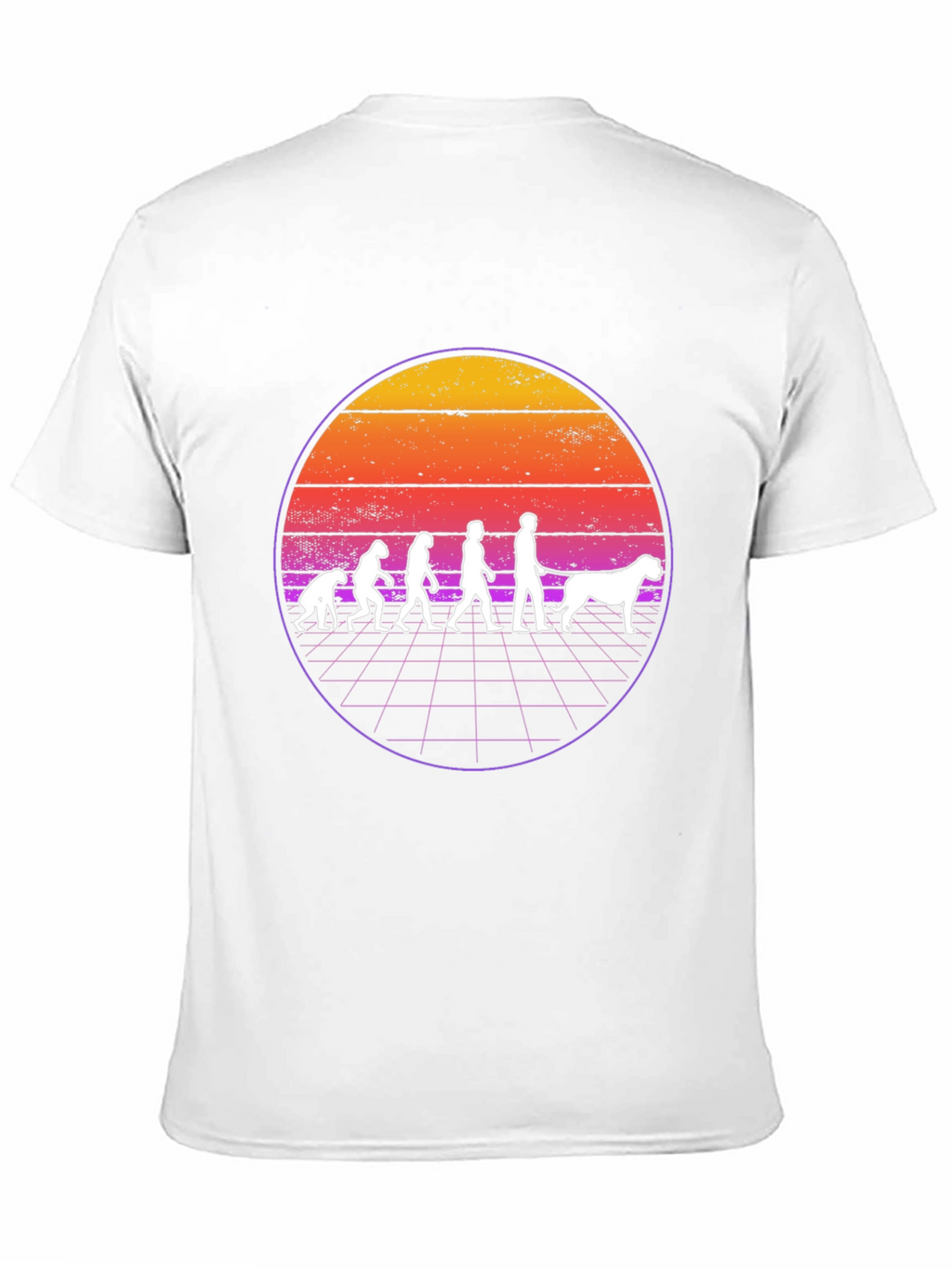 Evolution Dog T-Shirt - Retro Style
