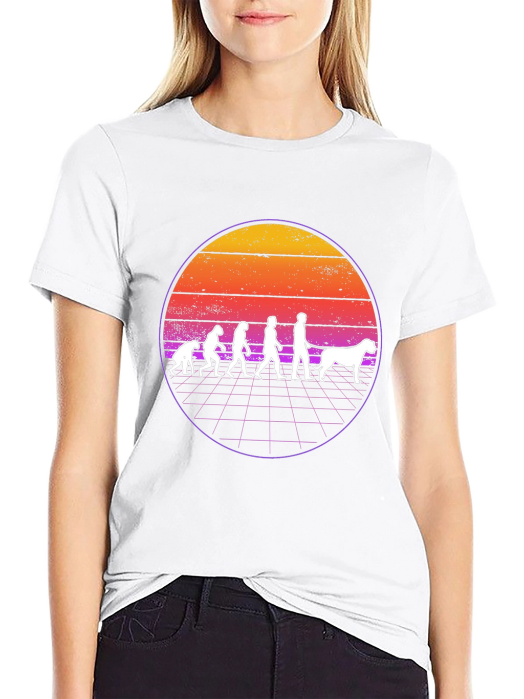 Evolution Dog T-Shirt - Retro Style