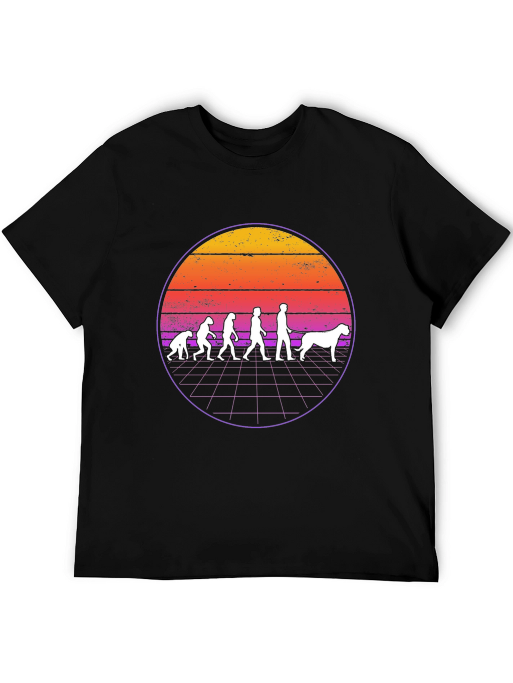 Evolution Dog T-Shirt - Retro Style