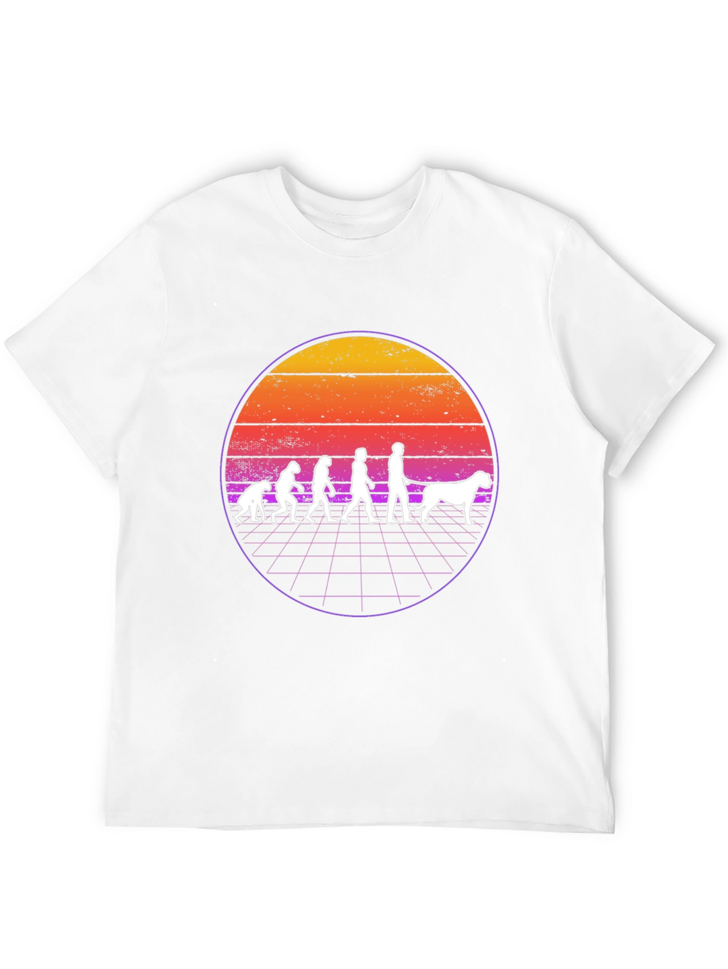 Evolution Dog T-Shirt - Retro Style