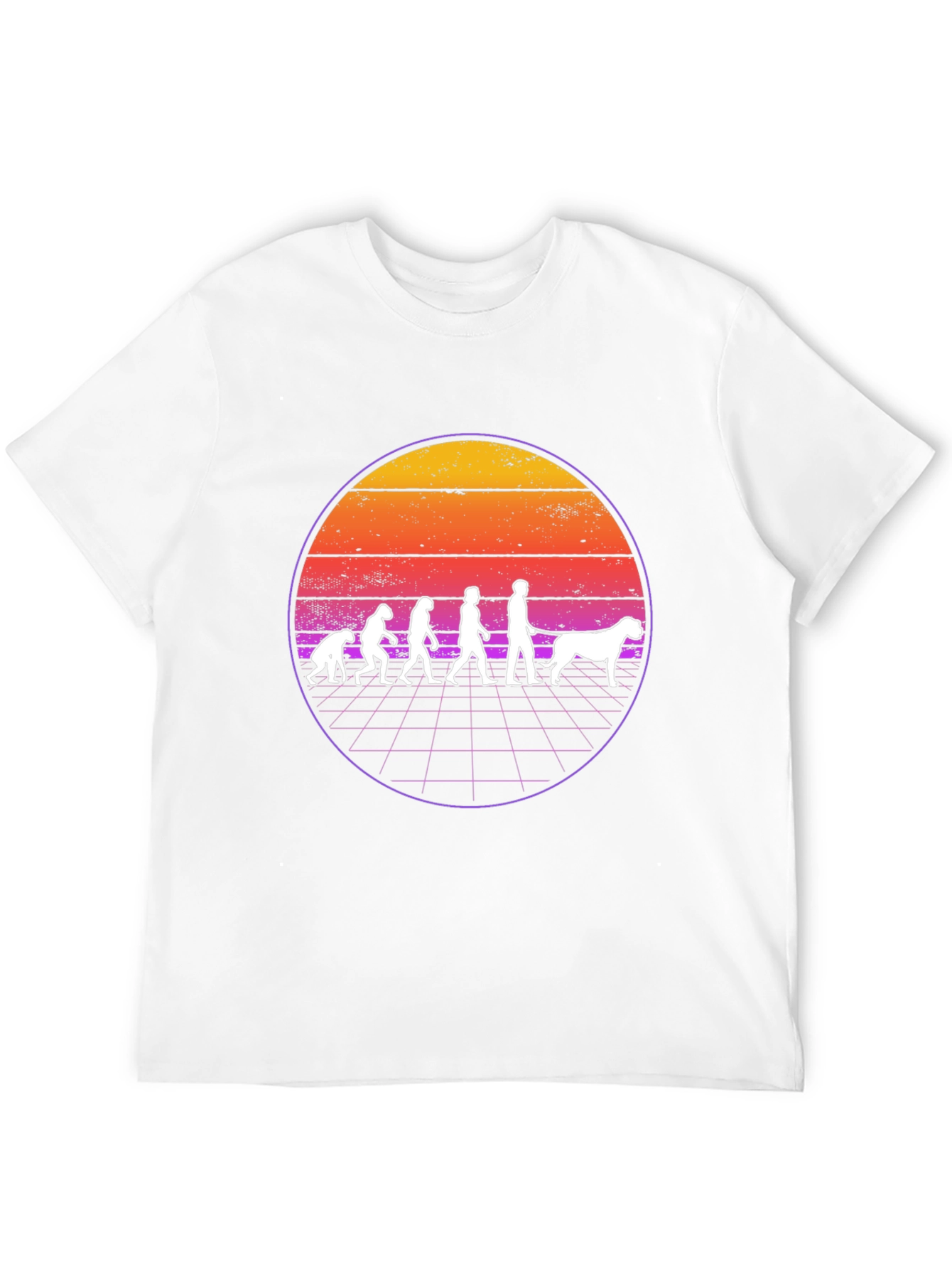 Evolution Dog T-Shirt - Retro Style