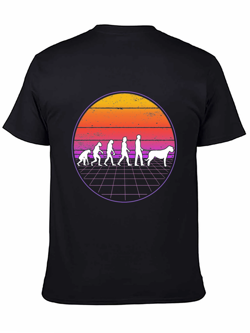Evolution Dog T-Shirt - Retro Style