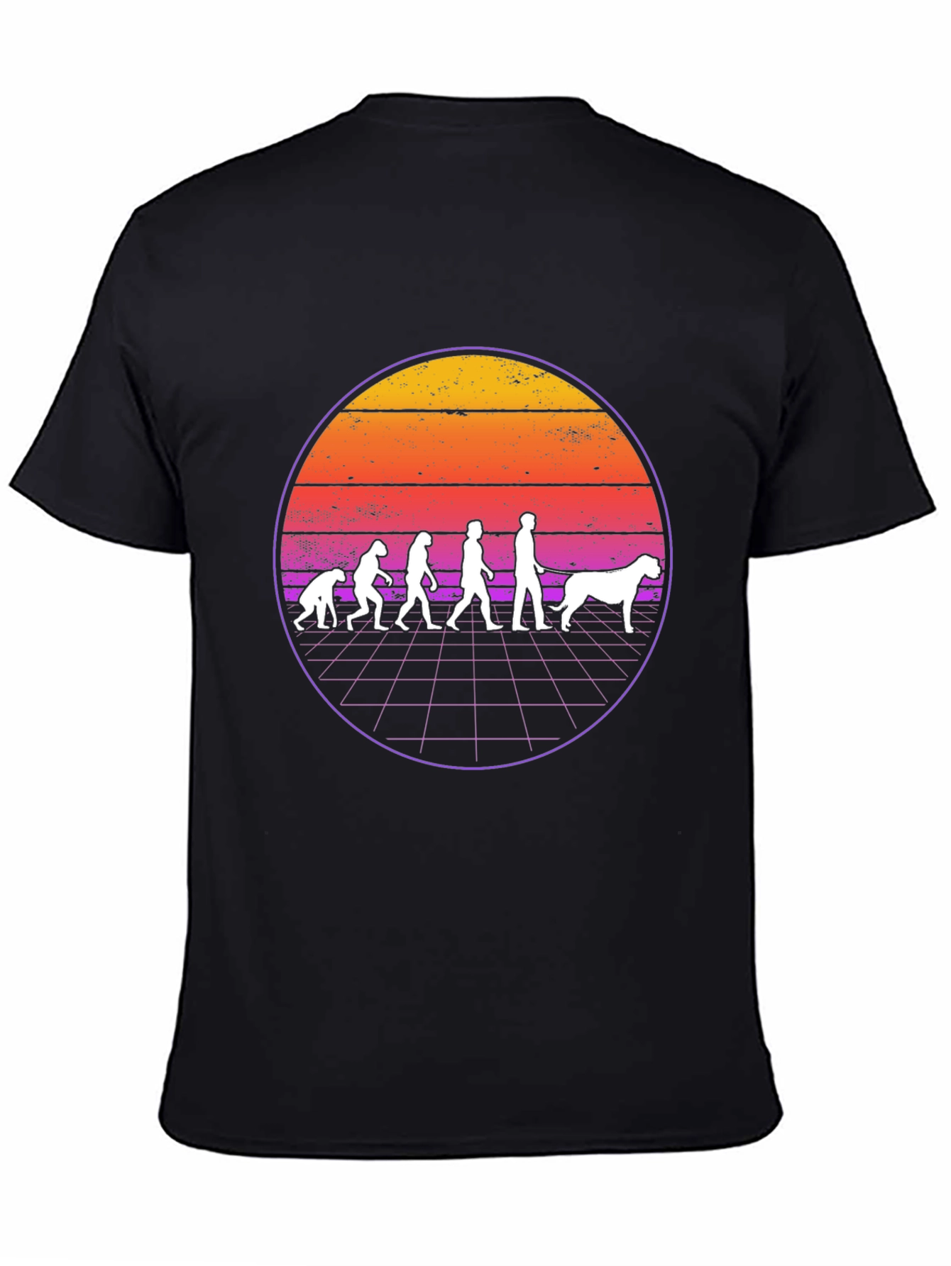Evolution Dog T-Shirt - Retro Style