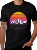 Evolution Dog T-Shirt - Retro Style