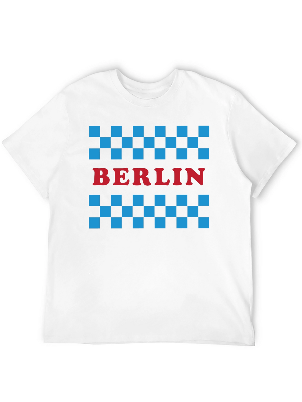 Berlin Taxi Checkered T-Shirt - Black