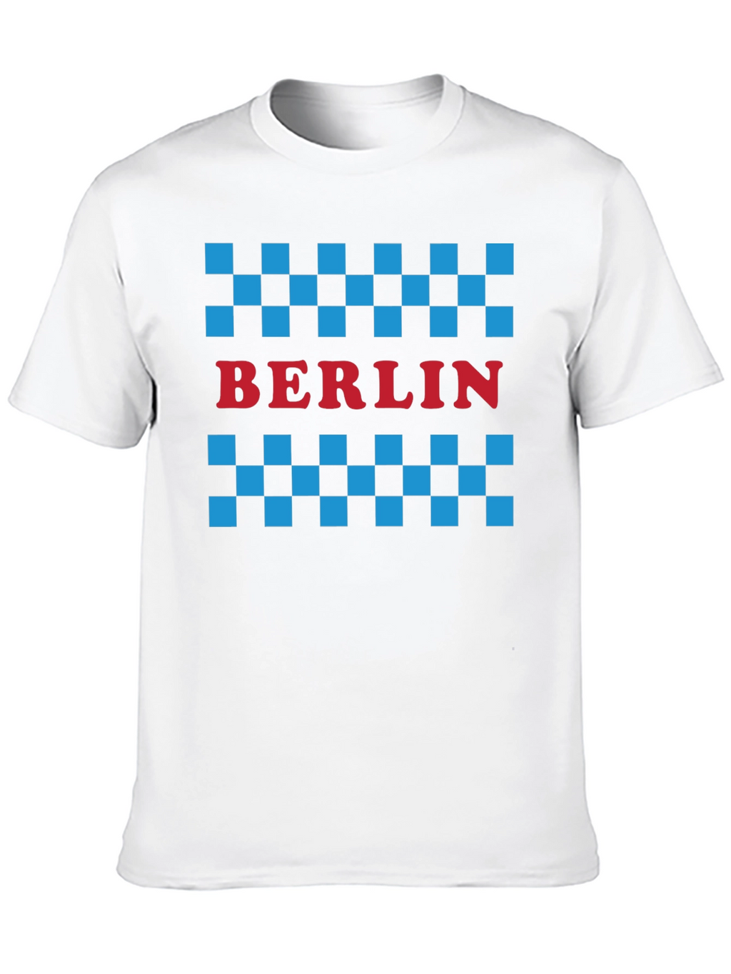 Berlin Taxi Checkered T-Shirt - Black
