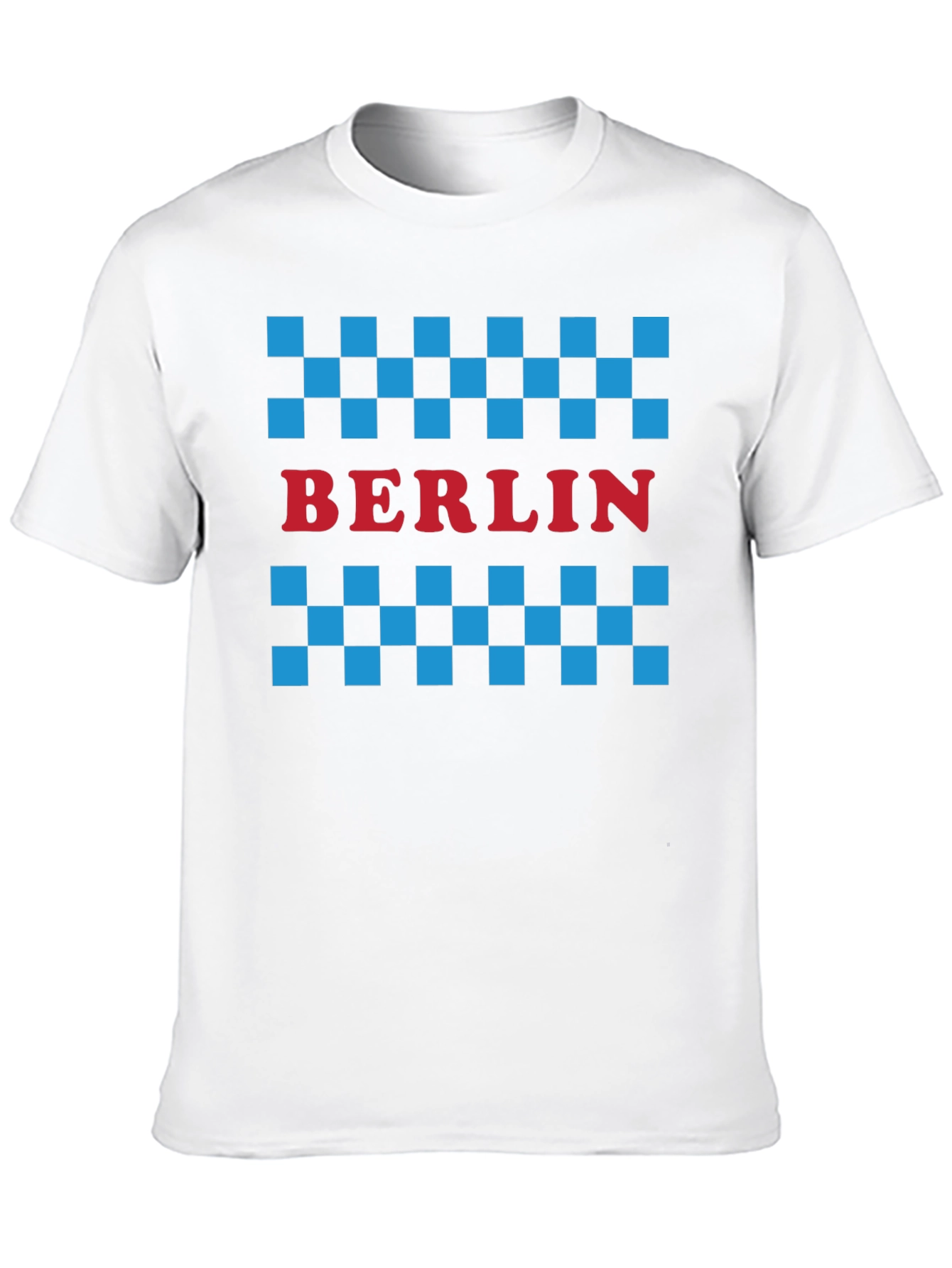Berlin Taxi Checkered T-Shirt - Black