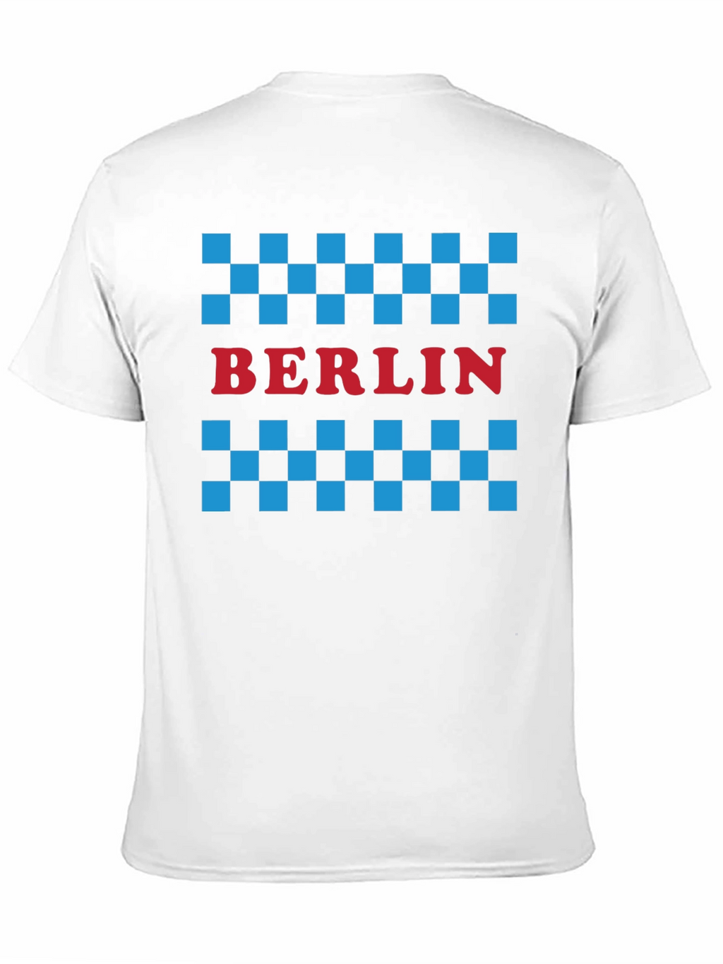 Berlin Taxi Checkered T-Shirt - Black