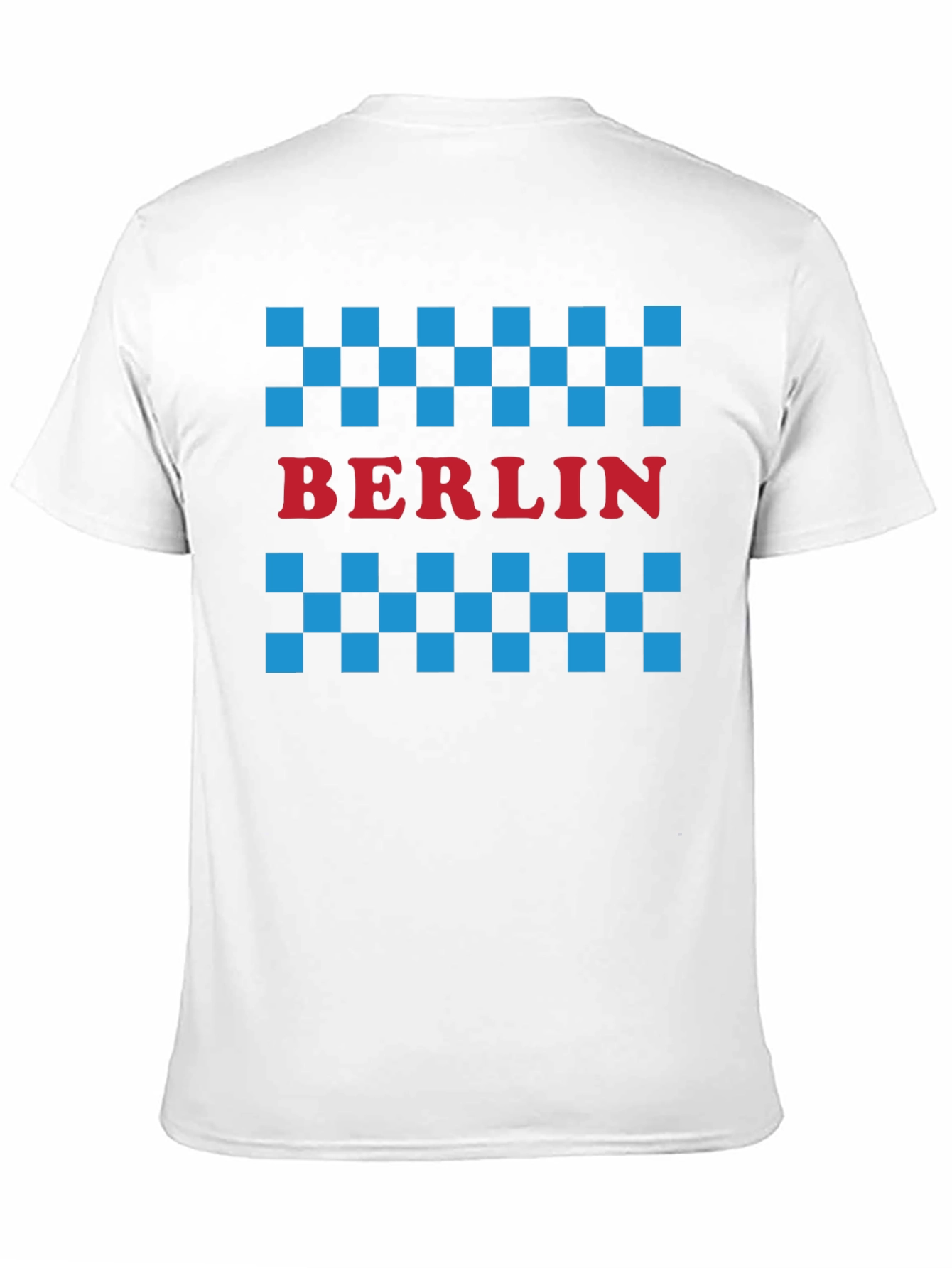 Berlin Taxi Checkered T-Shirt - Black