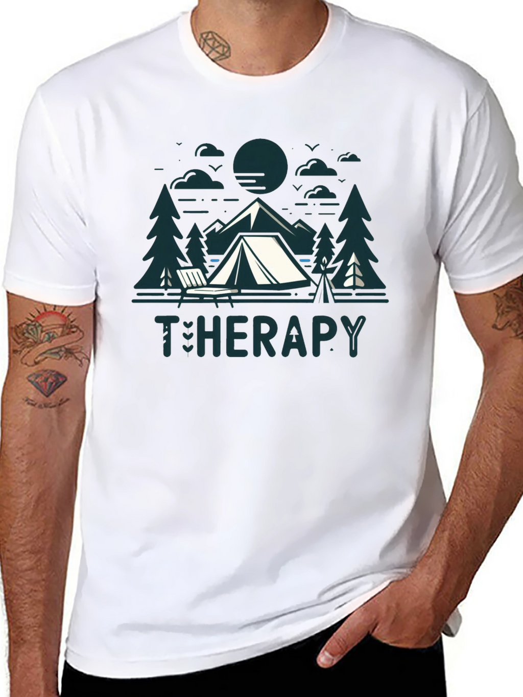 Camping Therapy T-Shirt - Nature & Relaxation
