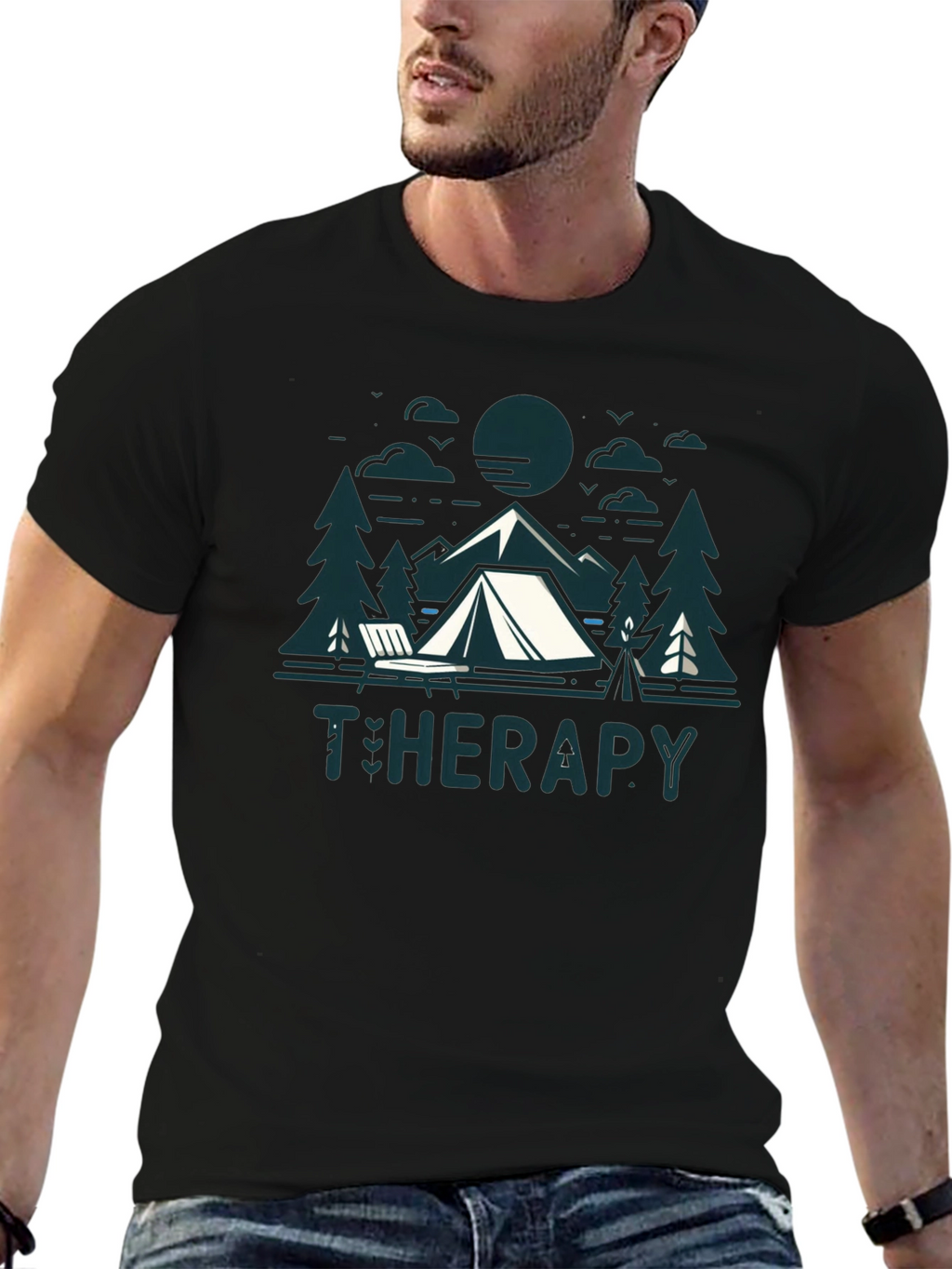 Camping Therapy T-Shirt - Nature & Relaxation