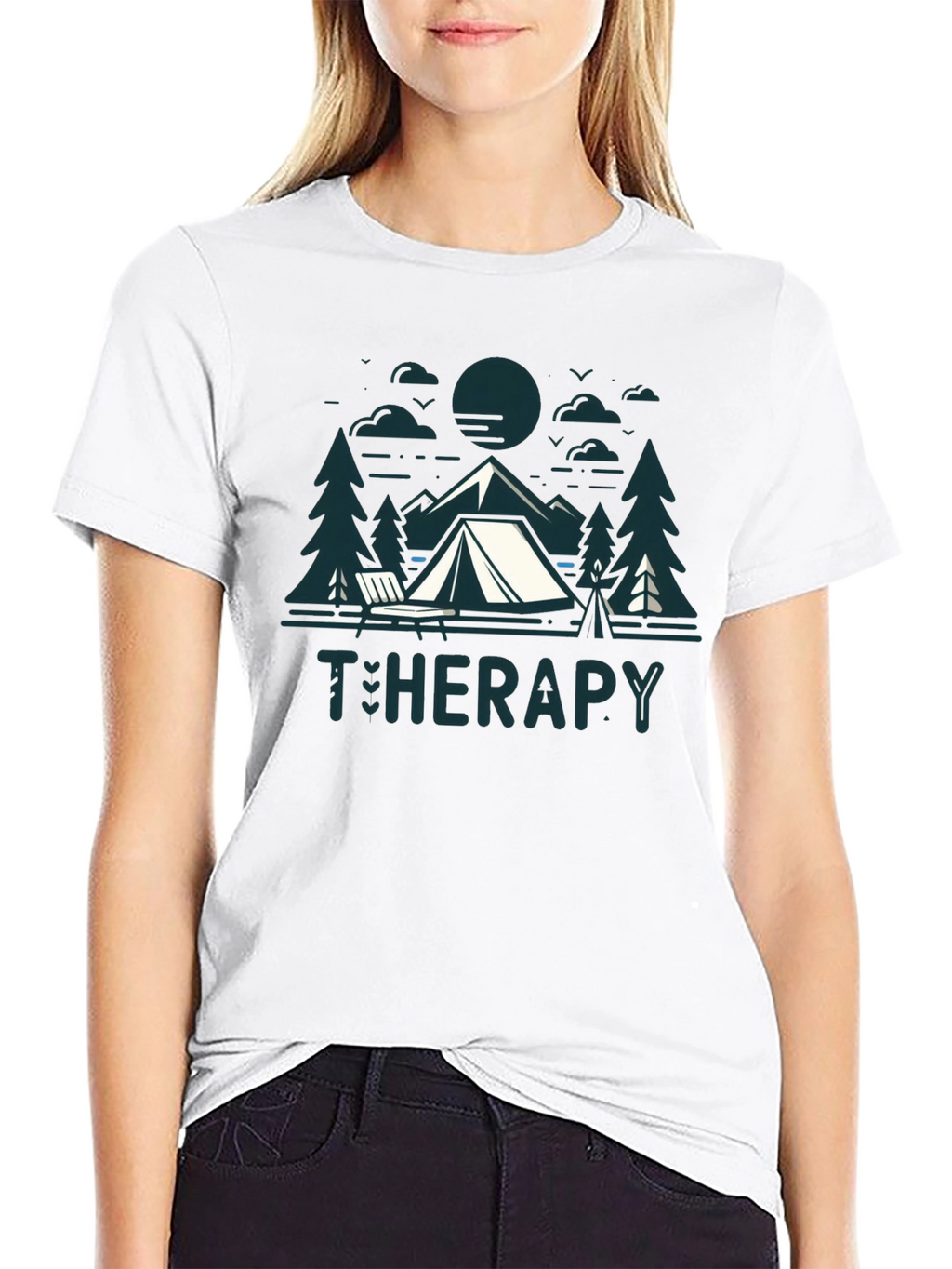 Camping Therapy T-Shirt - Nature & Relaxation