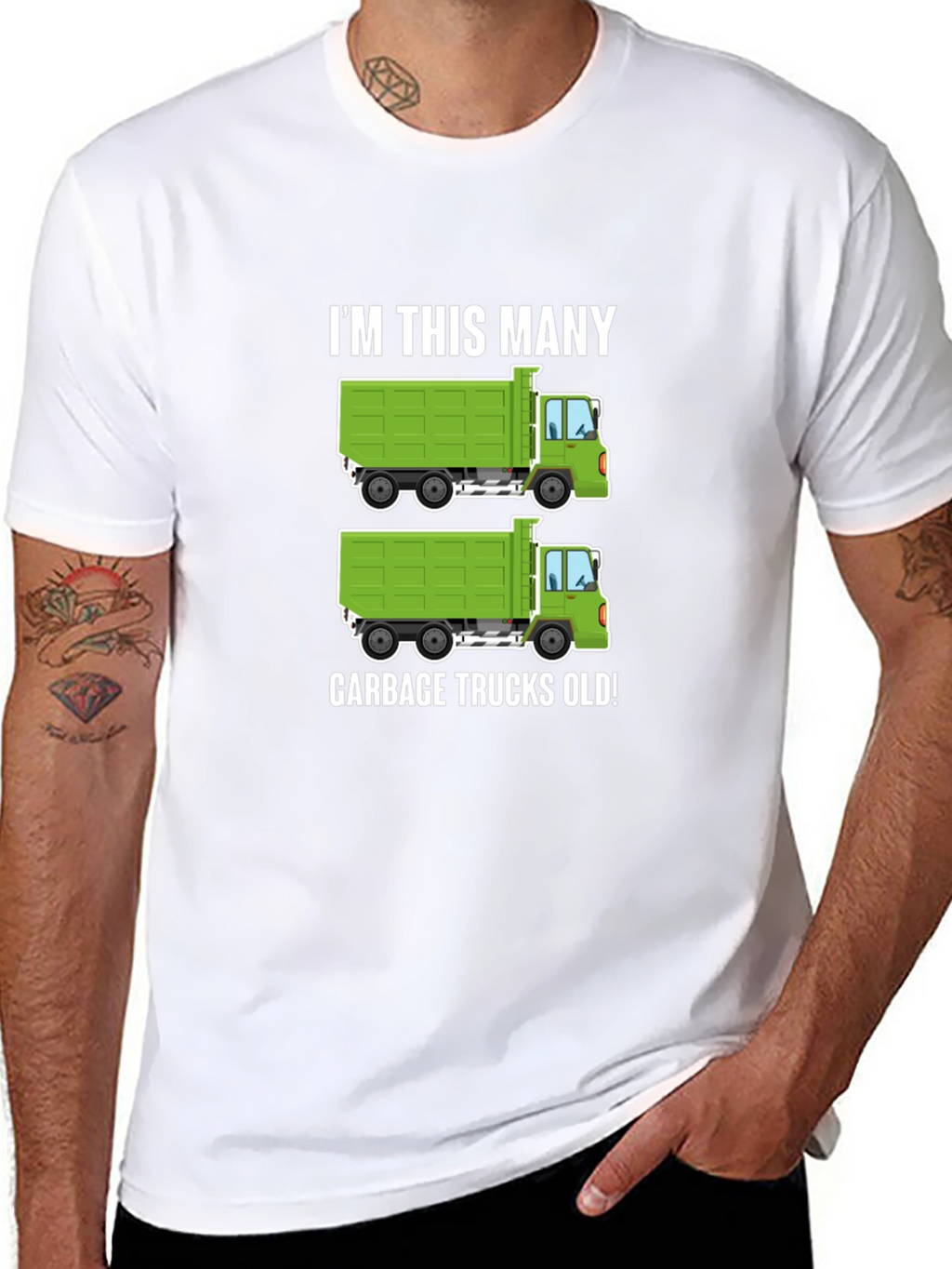 Funny Garbage Truck Birthday T-Shirt