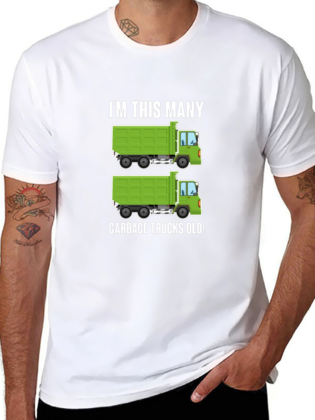 Funny Garbage Truck Birthday T-Shirt