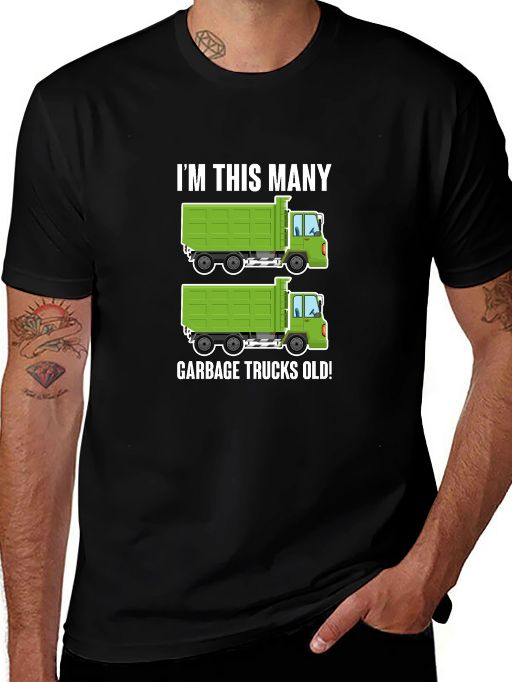 Funny Garbage Truck Birthday T-Shirt