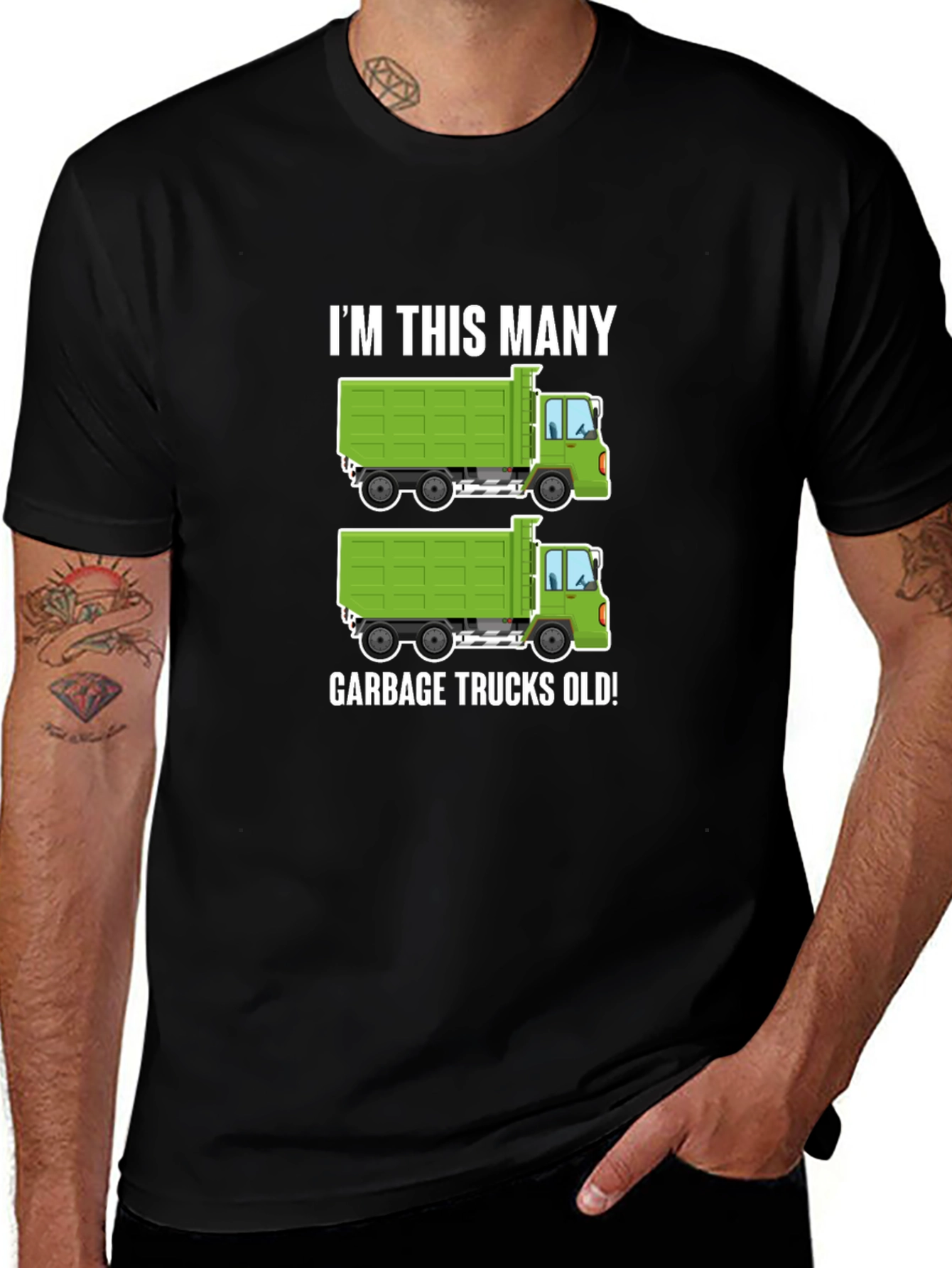 Funny Garbage Truck Birthday T-Shirt