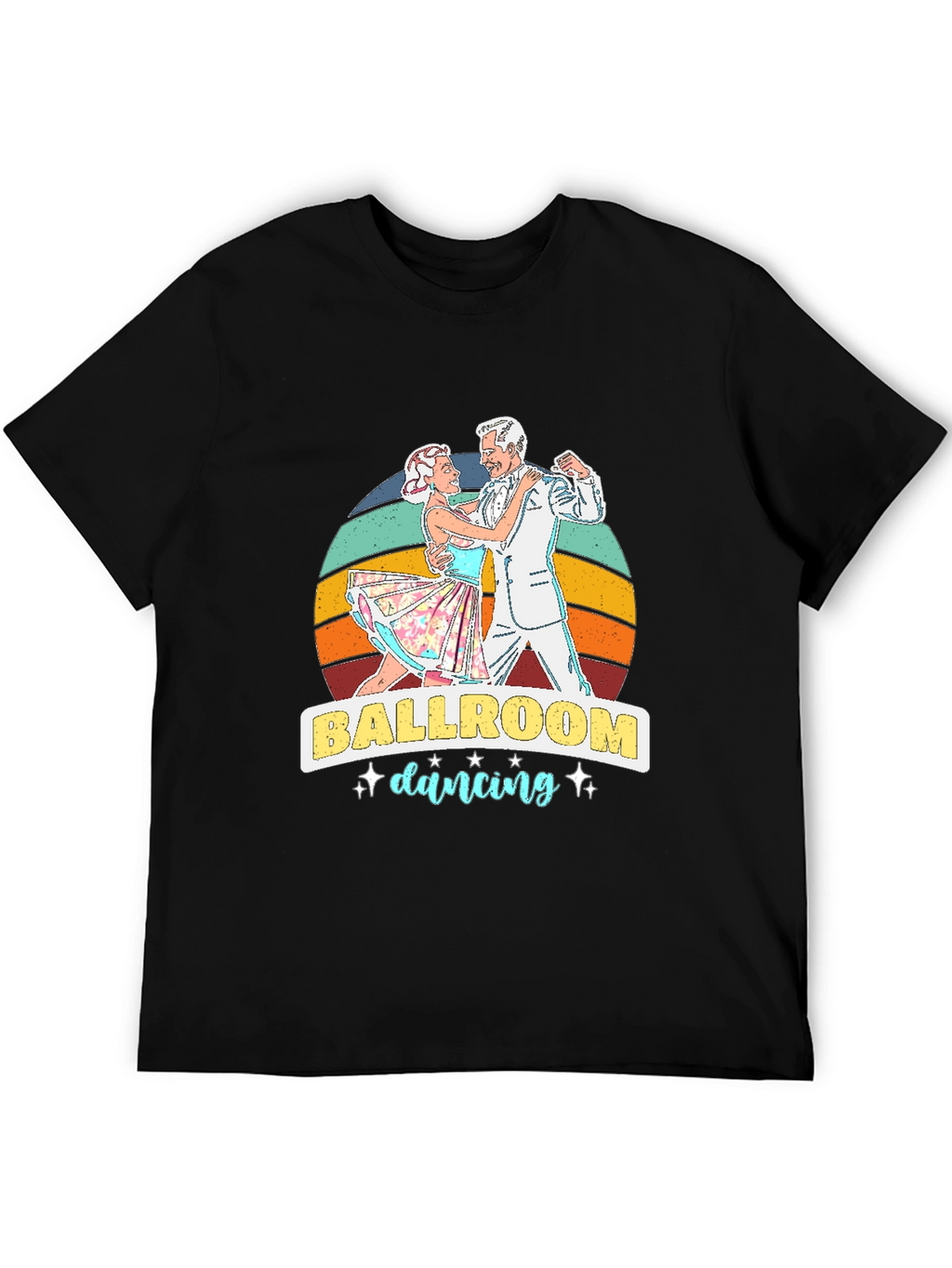 Ballroom Dancing Graphic Tee - Retro Style