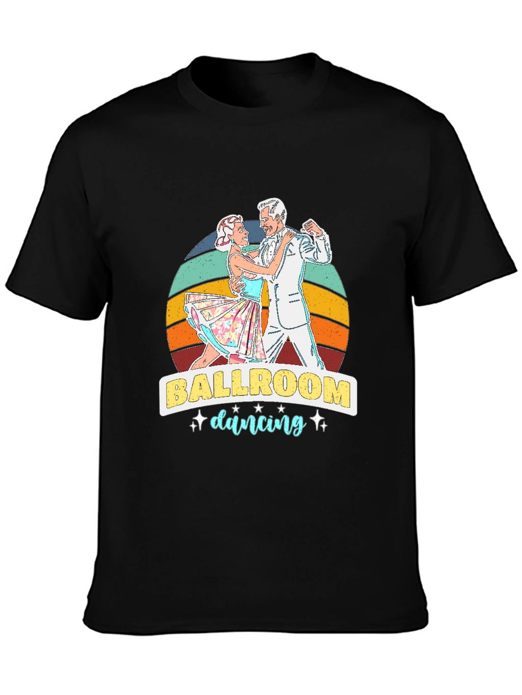 Ballroom Dancing Graphic Tee - Retro Style