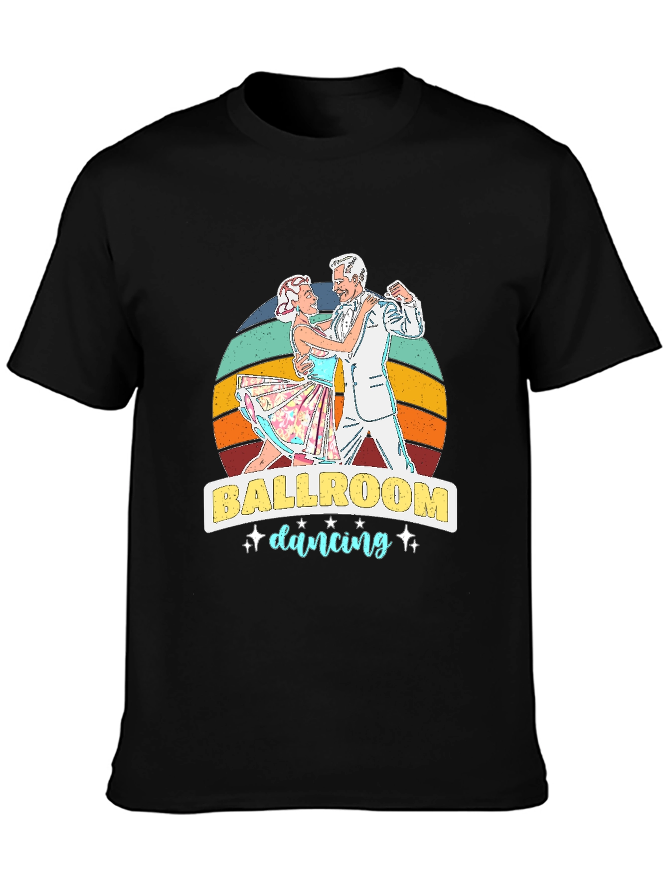 Ballroom Dancing Graphic Tee - Retro Style
