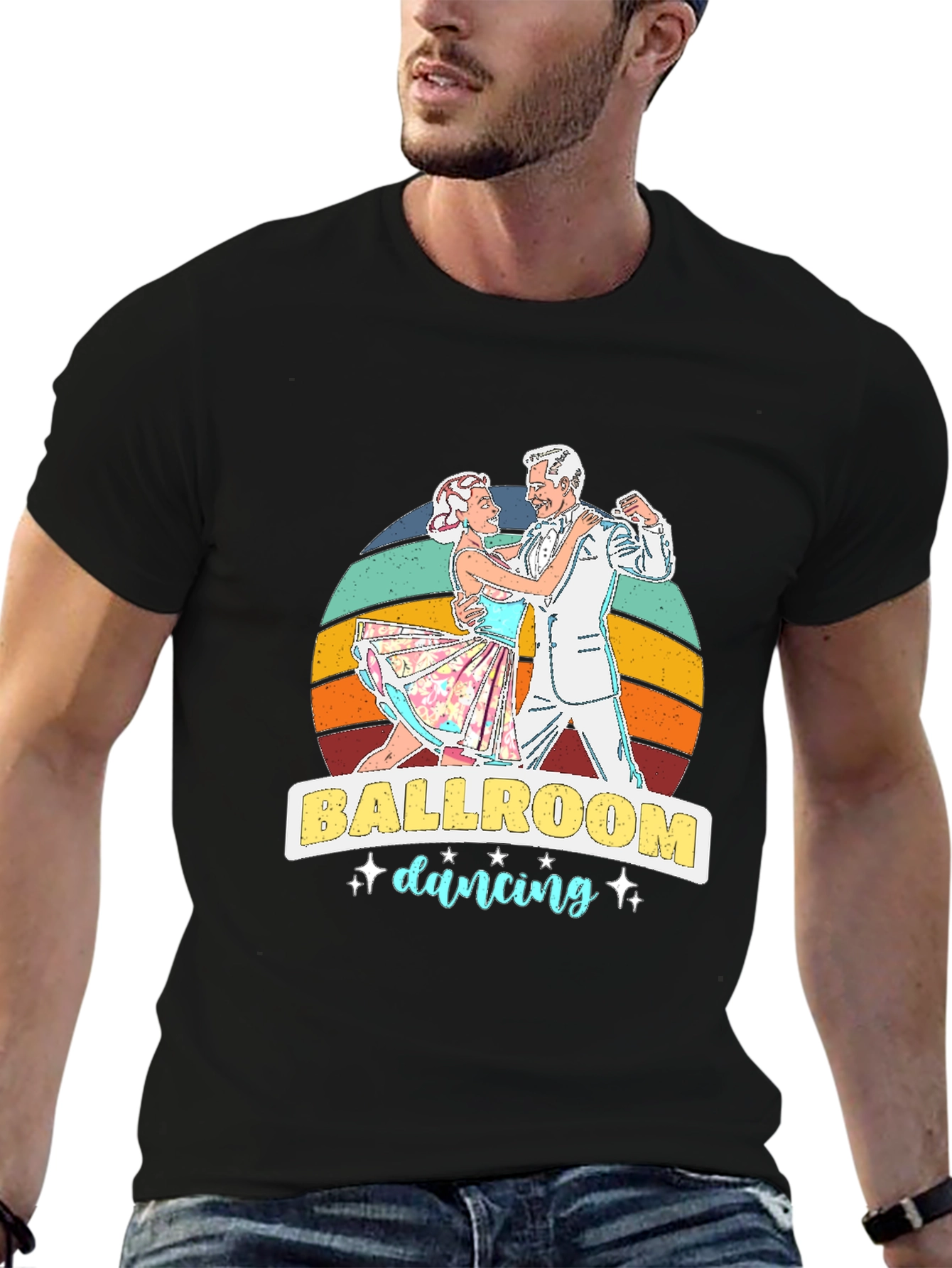 Ballroom Dancing Graphic Tee - Retro Style