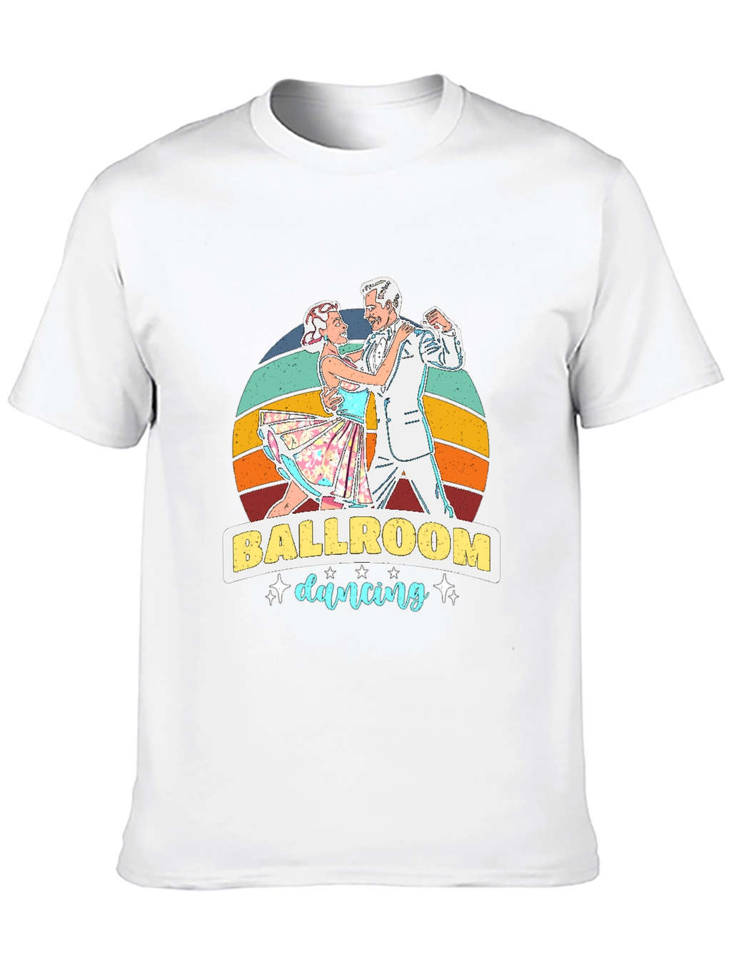 Ballroom Dancing Graphic Tee - Retro Style