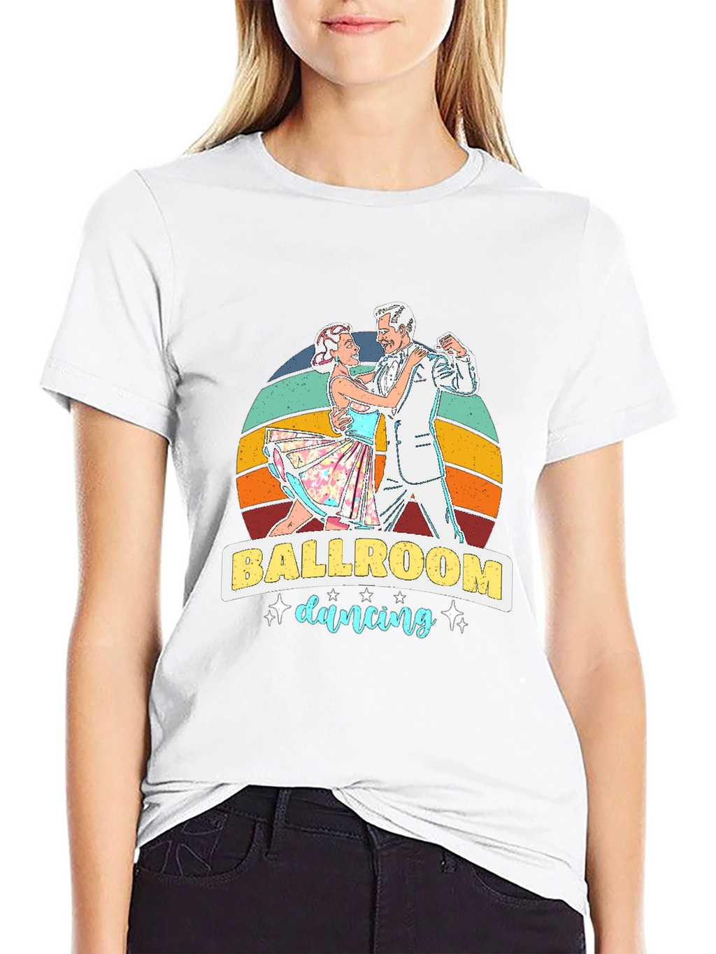 Ballroom Dancing Graphic Tee - Retro Style
