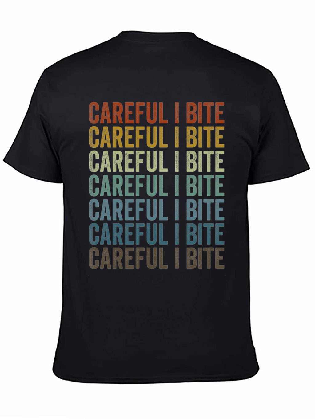 Careful I Bite Graphic T-Shirt - Retro Style