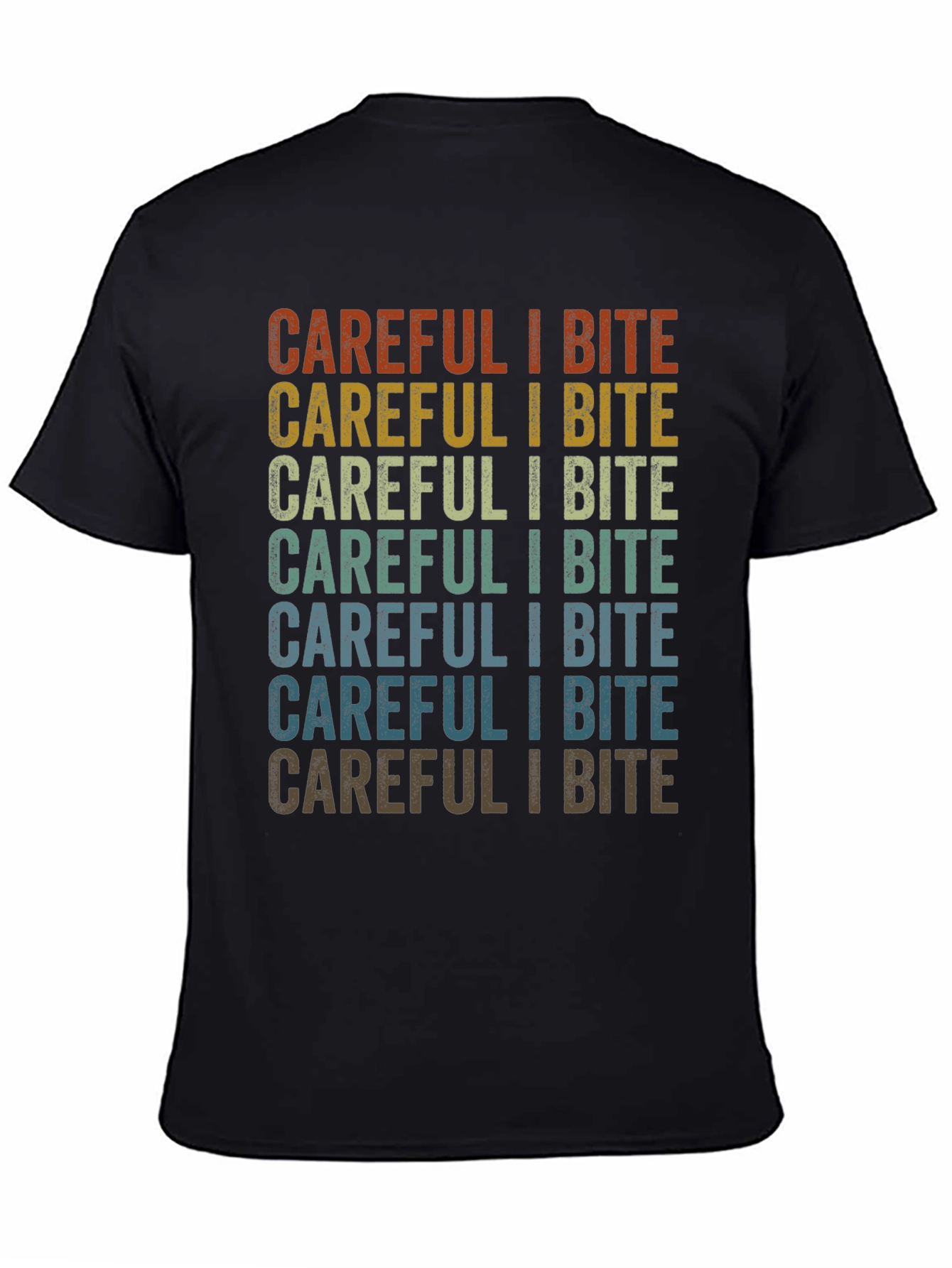 Careful I Bite Graphic T-Shirt - Retro Style