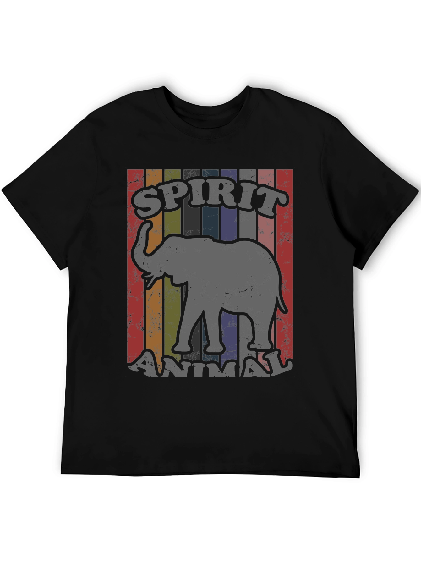 Elephant Spirit Animal Retro T-Shirt