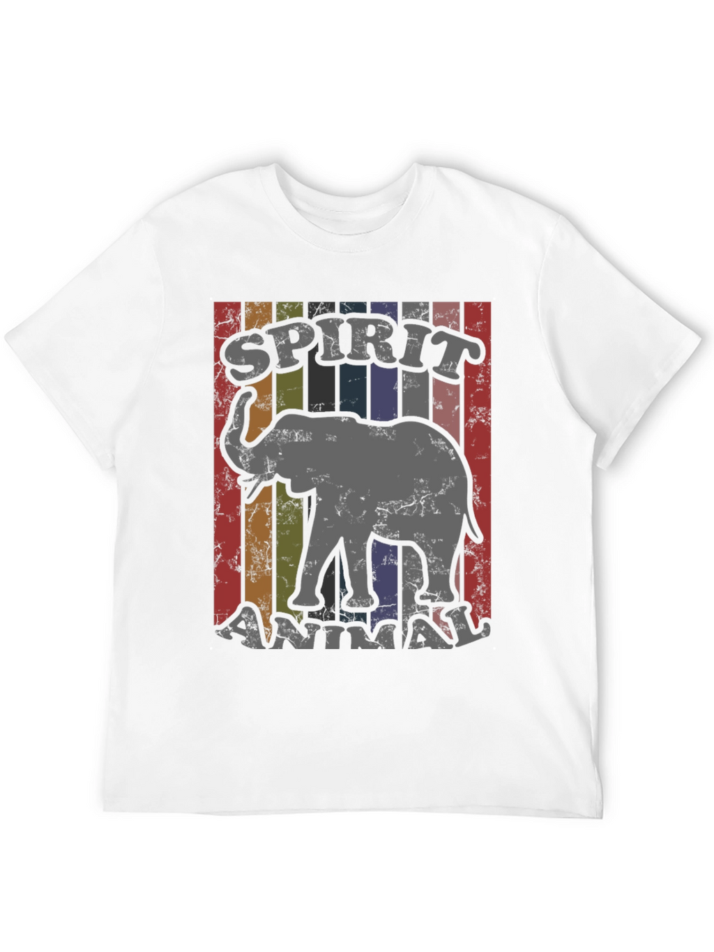 Elephant Spirit Animal Retro T-Shirt