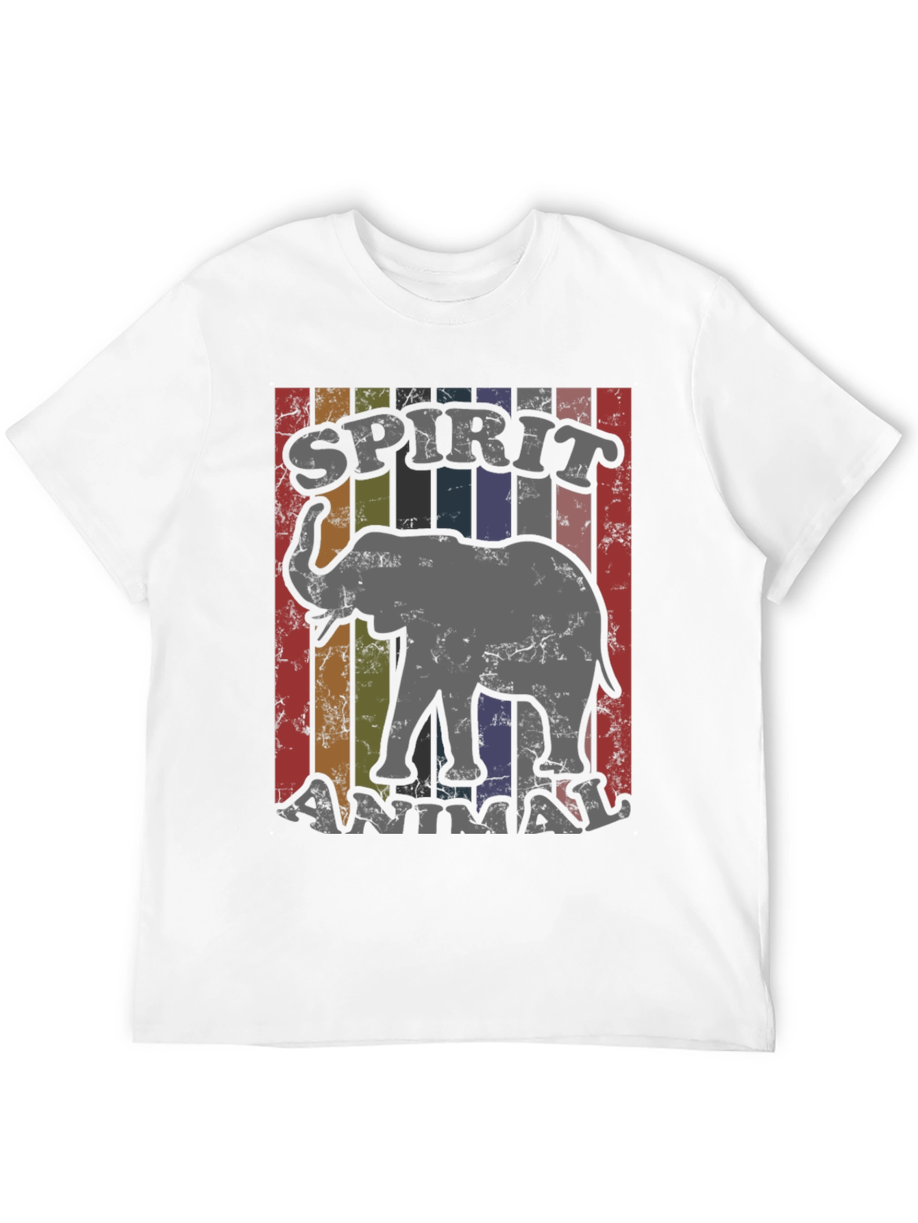 Elephant Spirit Animal Retro T-Shirt