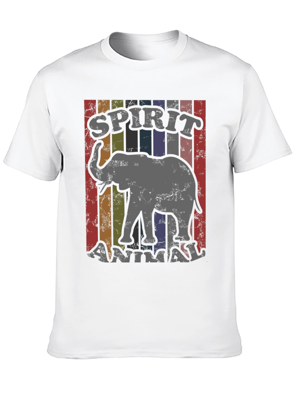 Elephant Spirit Animal Retro T-Shirt