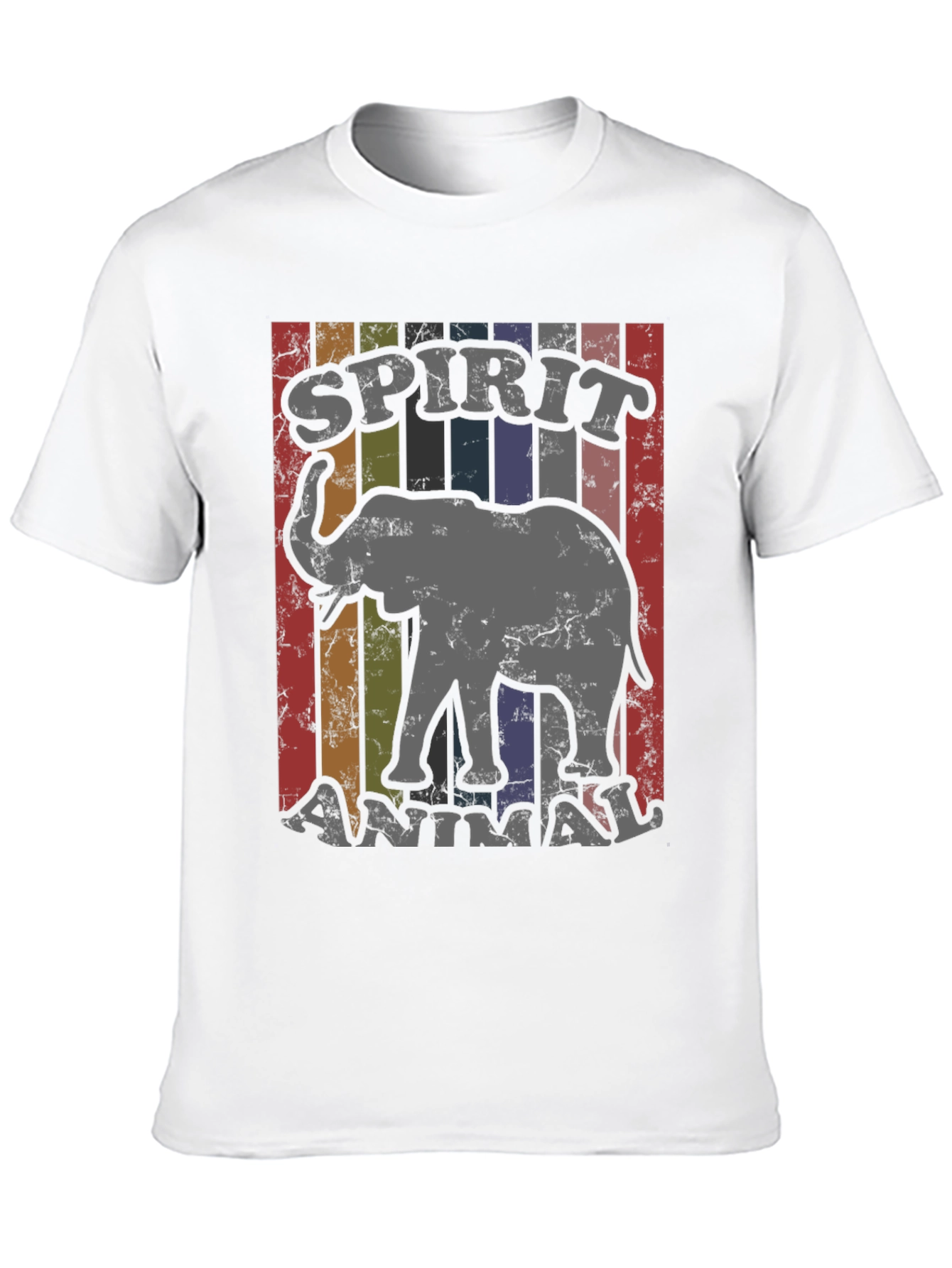 Elephant Spirit Animal Retro T-Shirt