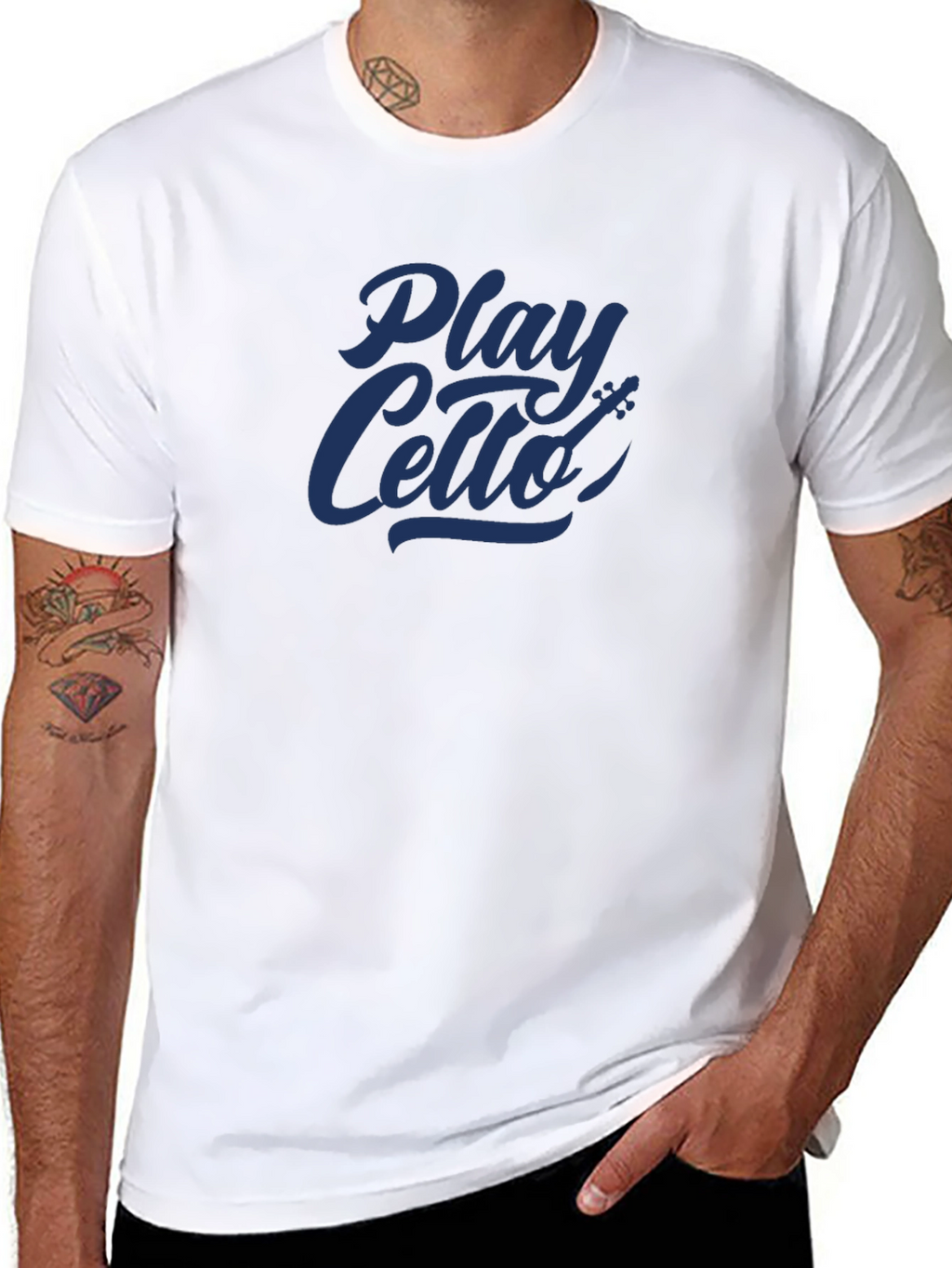 Play Cello Graphic T-Shirt - Musicians Tee