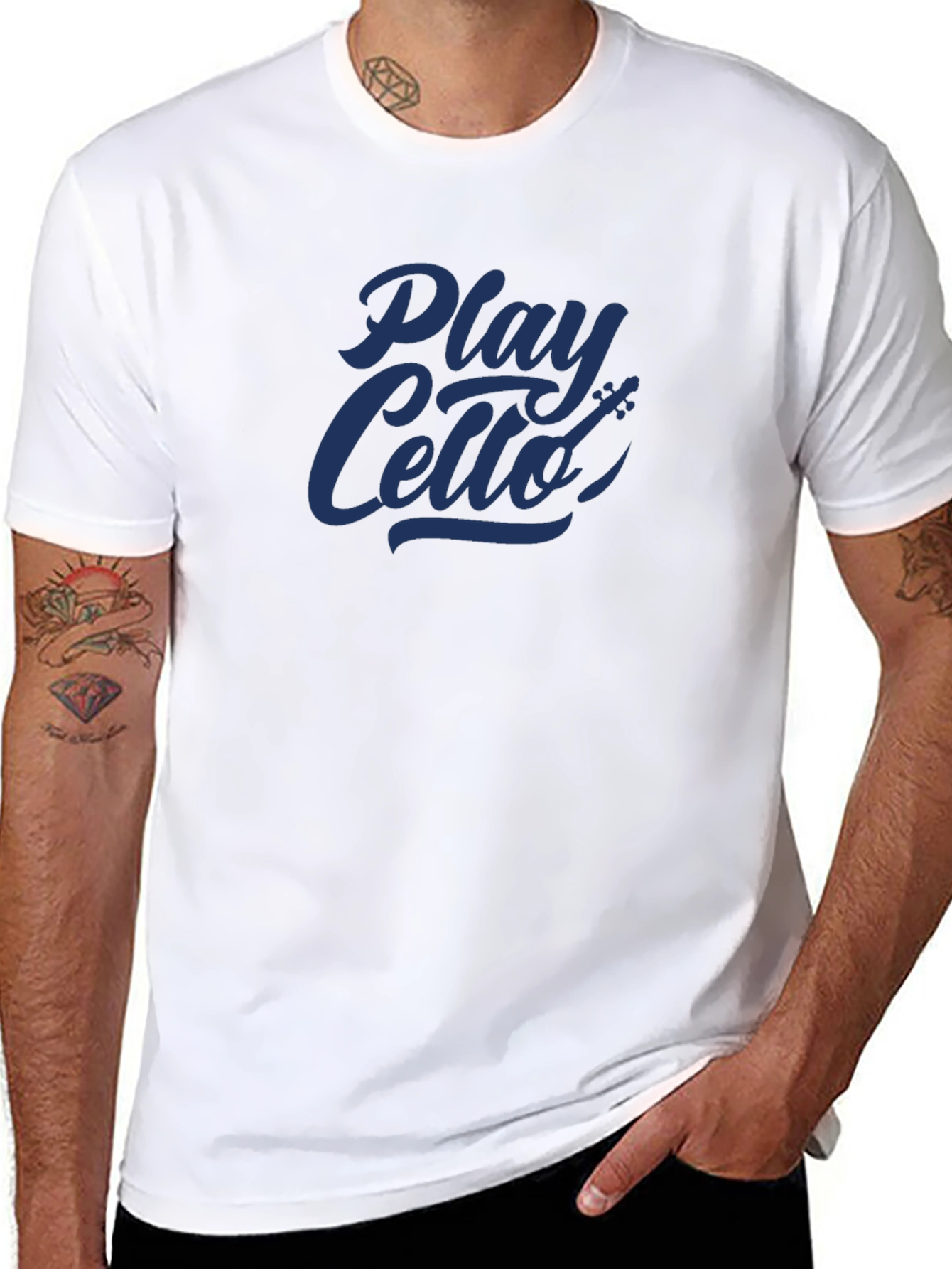 Play Cello Graphic T-Shirt - Musicians Tee