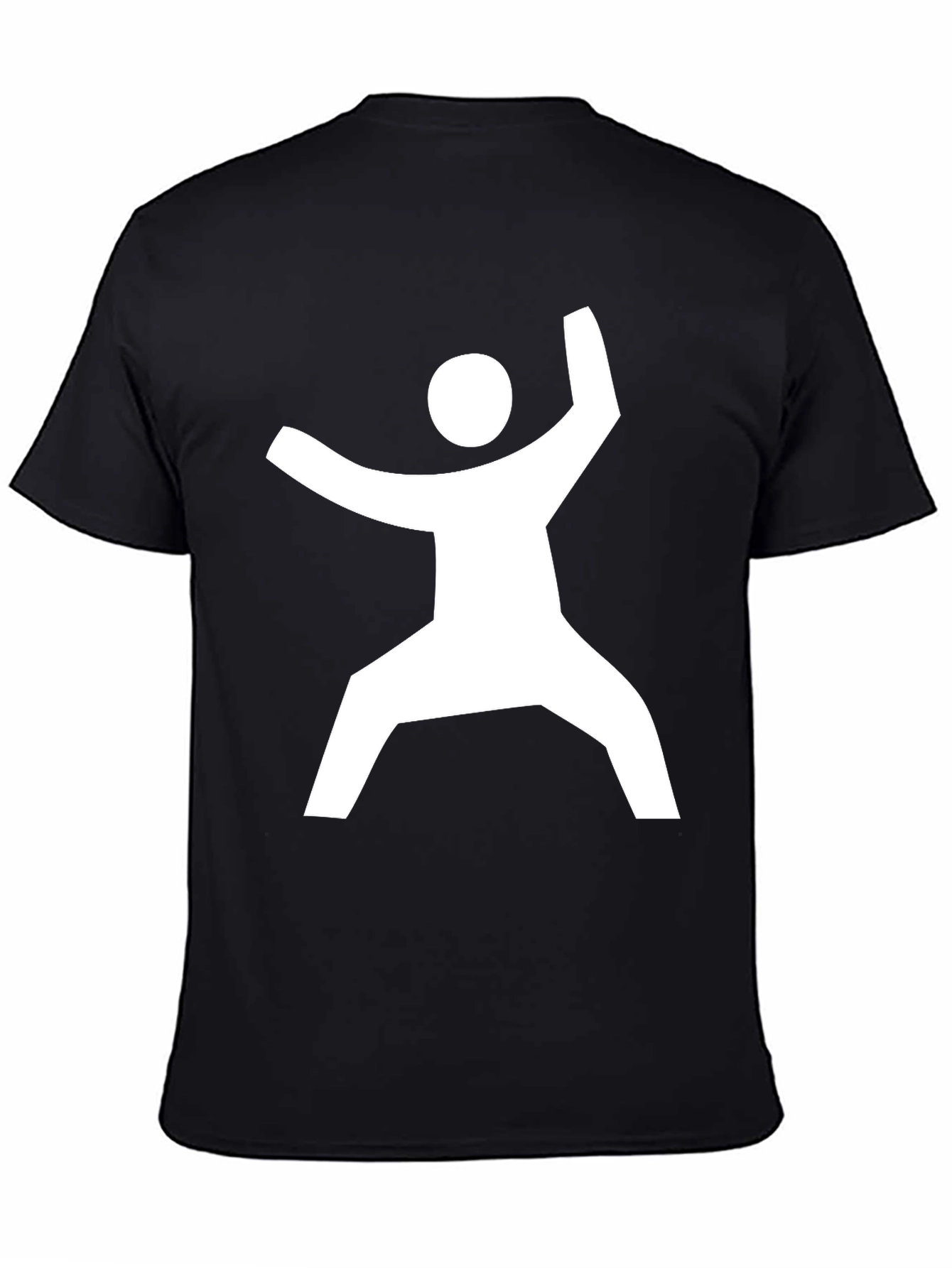 Modern Graphic Tee - Geometric Man Design