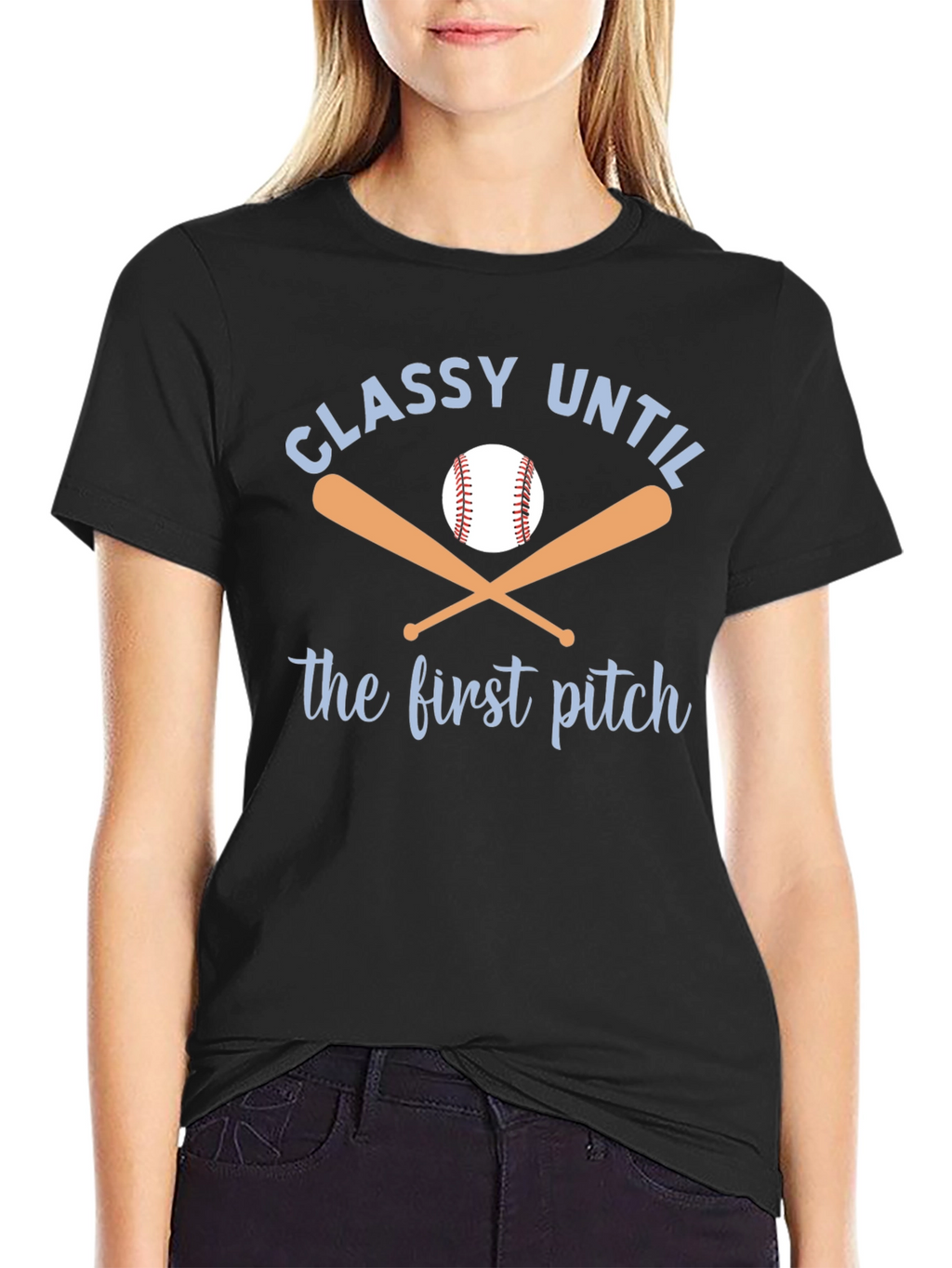 Classy Until First Pitch Graphic Tee