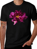 Floral Print Black T-Shirt - Stylish Mens Apparel