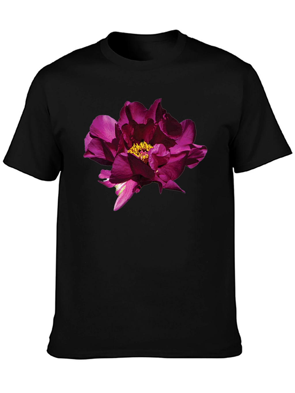 Floral Print Black T-Shirt - Stylish Mens Apparel