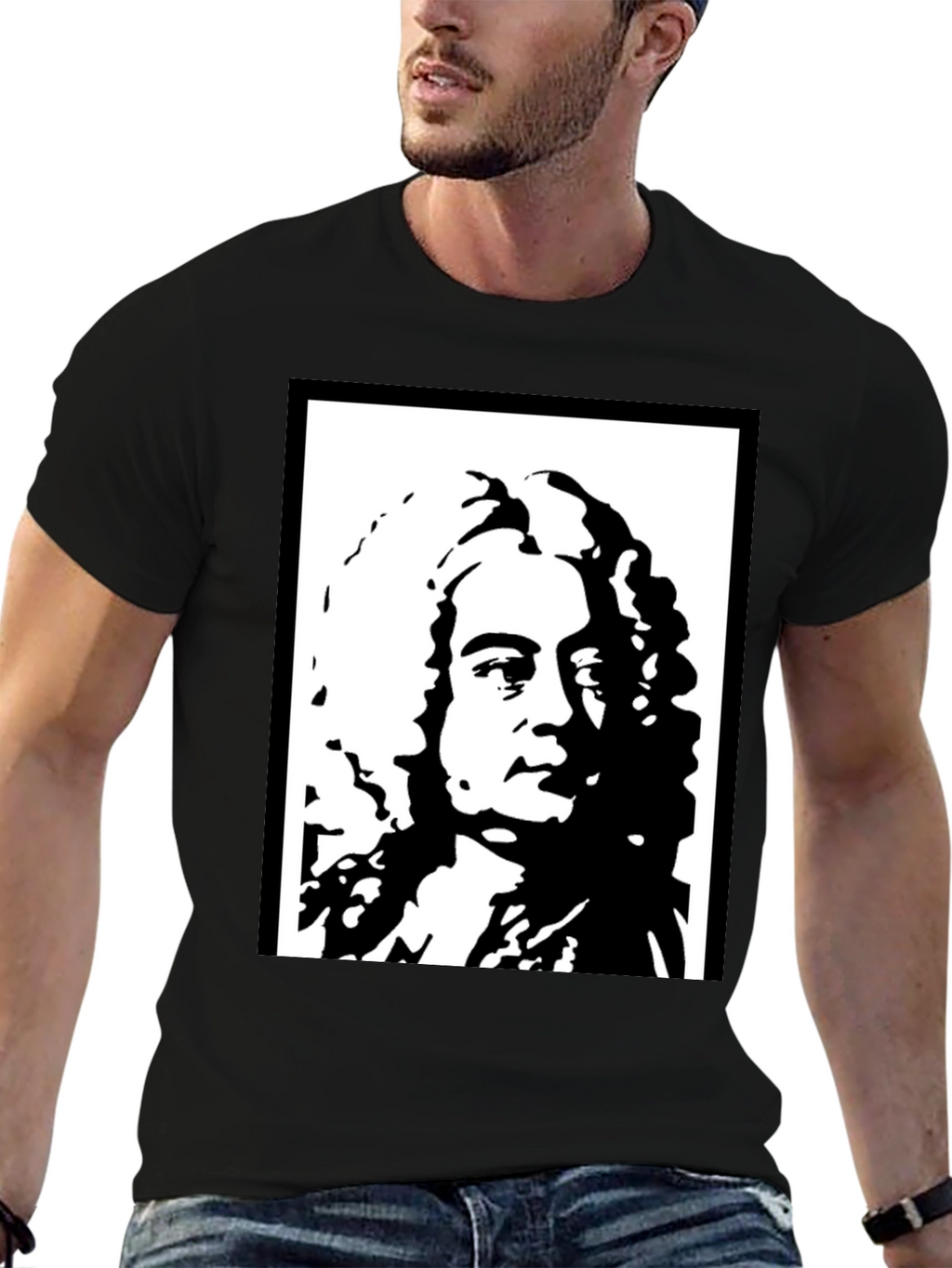 Leibniz T-Shirt - Iconic Philosopher Graphic Tee