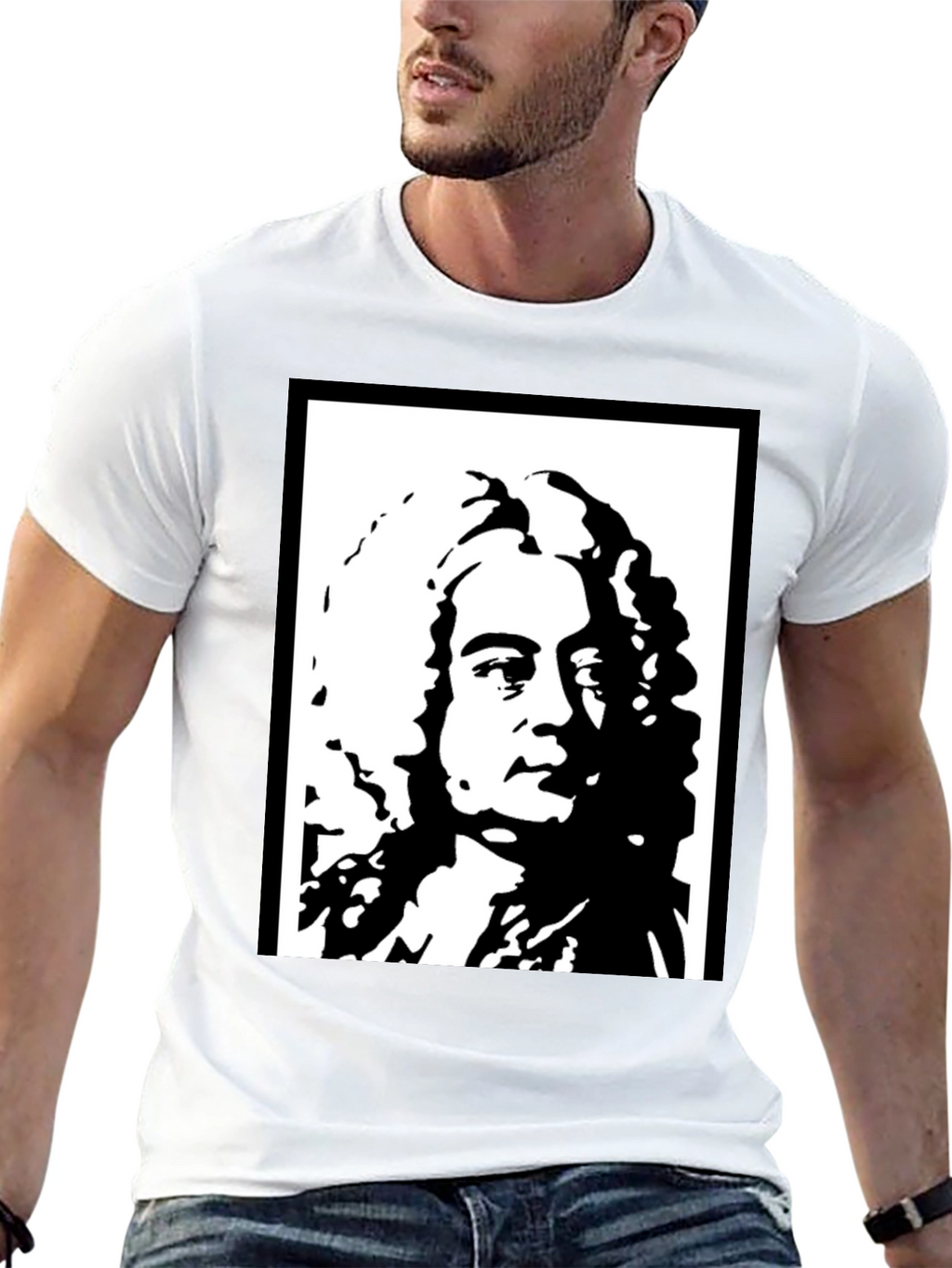 Leibniz T-Shirt - Iconic Philosopher Graphic Tee