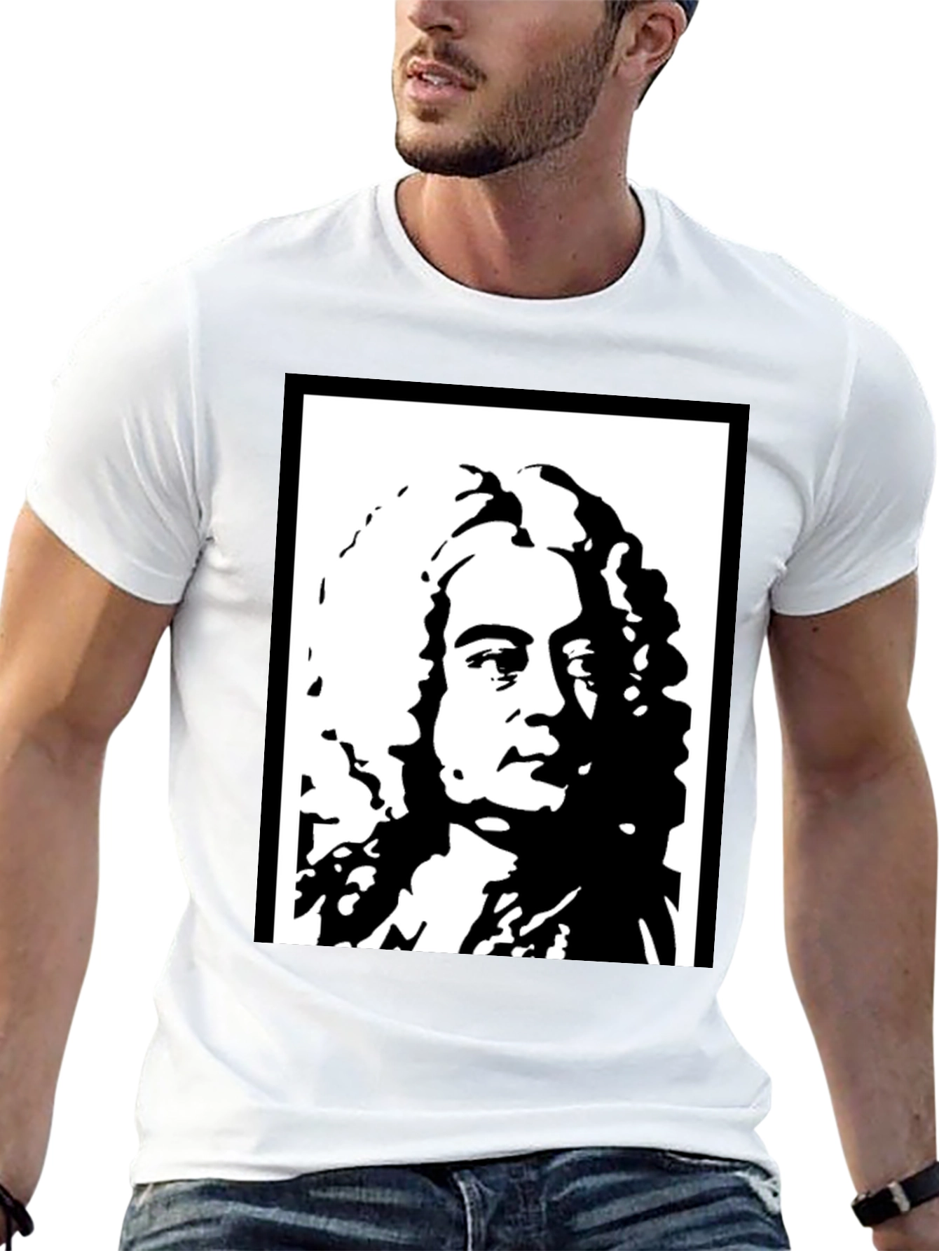 Leibniz T-Shirt - Iconic Philosopher Graphic Tee