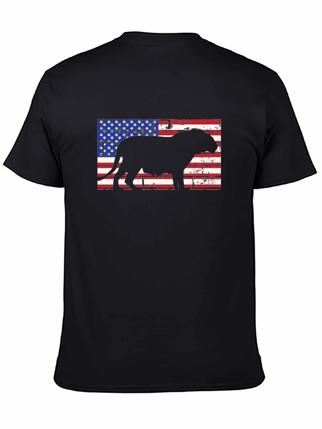 Patriotic Bulldog Mens T-Shirt