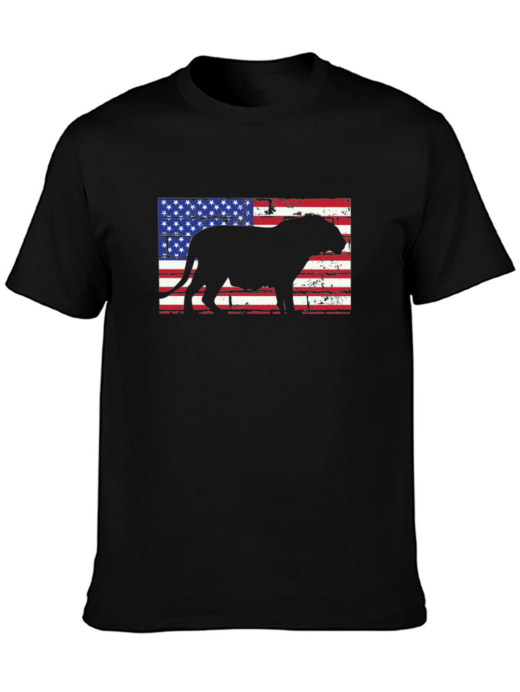 Patriotic Bulldog Mens T-Shirt
