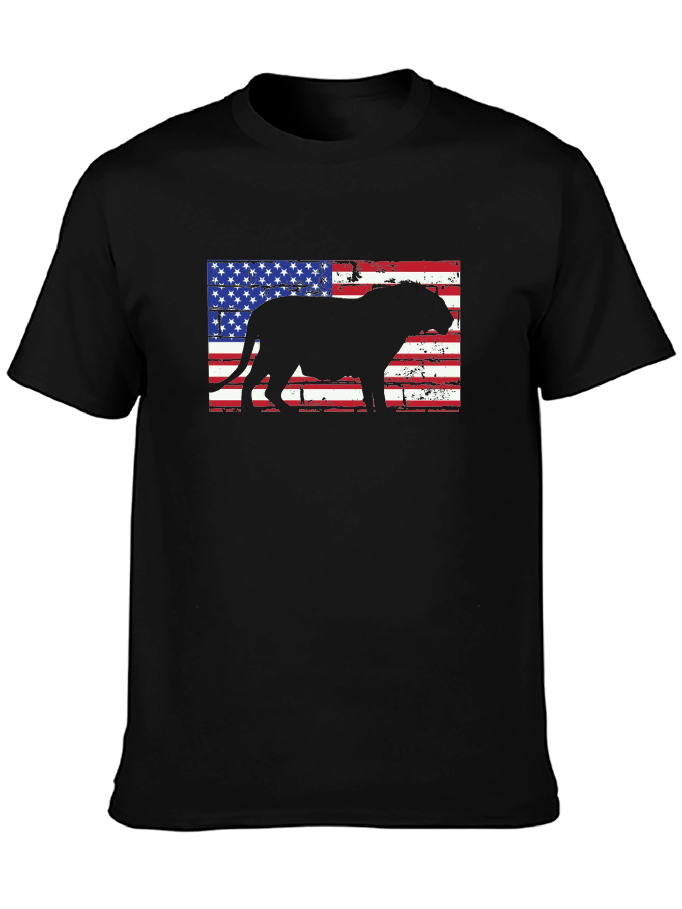 Patriotic Bulldog Mens T-Shirt