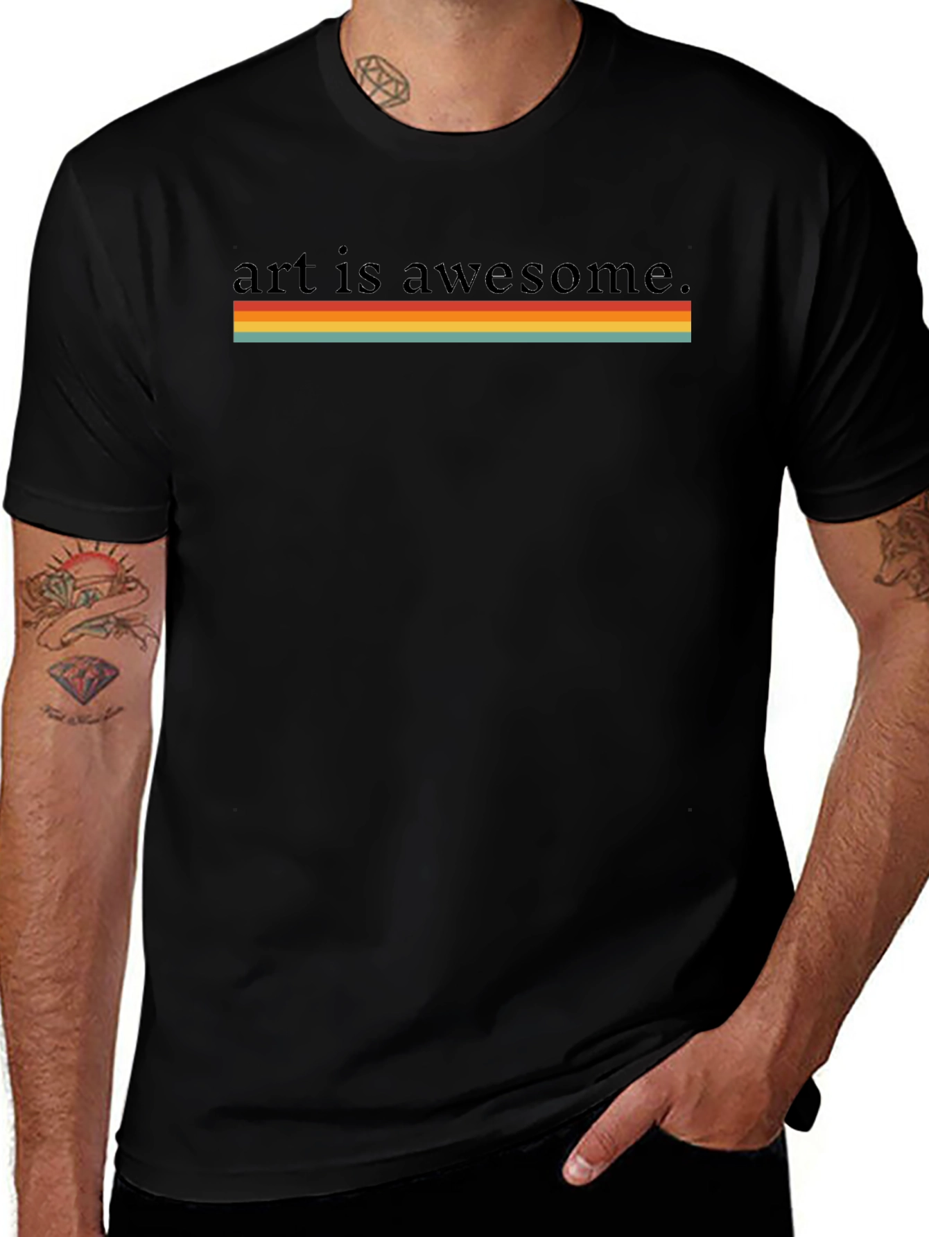 Retro Art is Awesome Graphic Tee