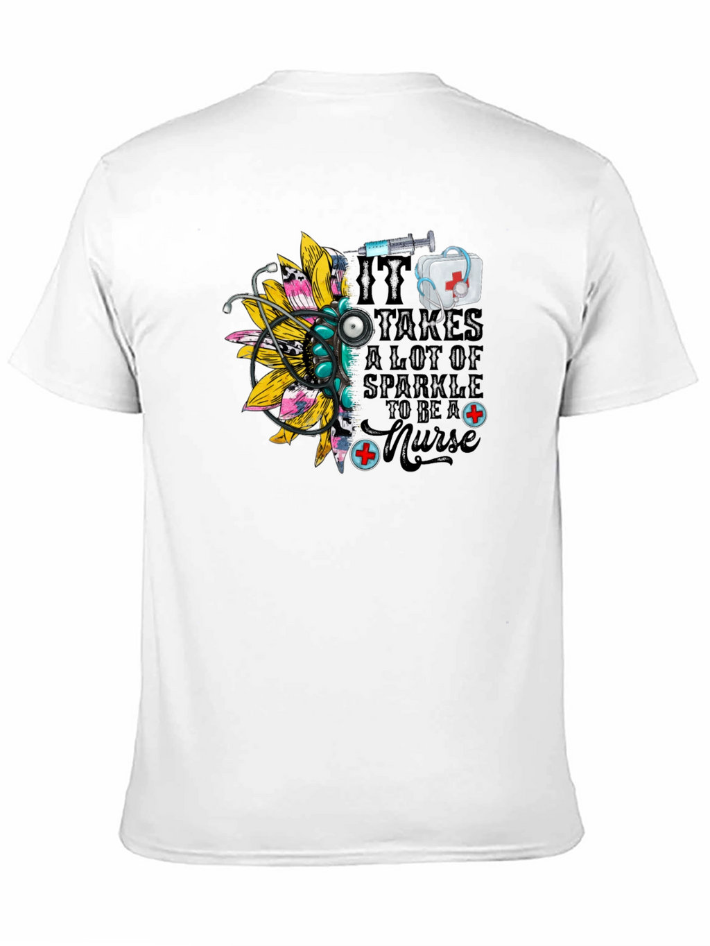 Nurse Sparkle Black T-Shirt